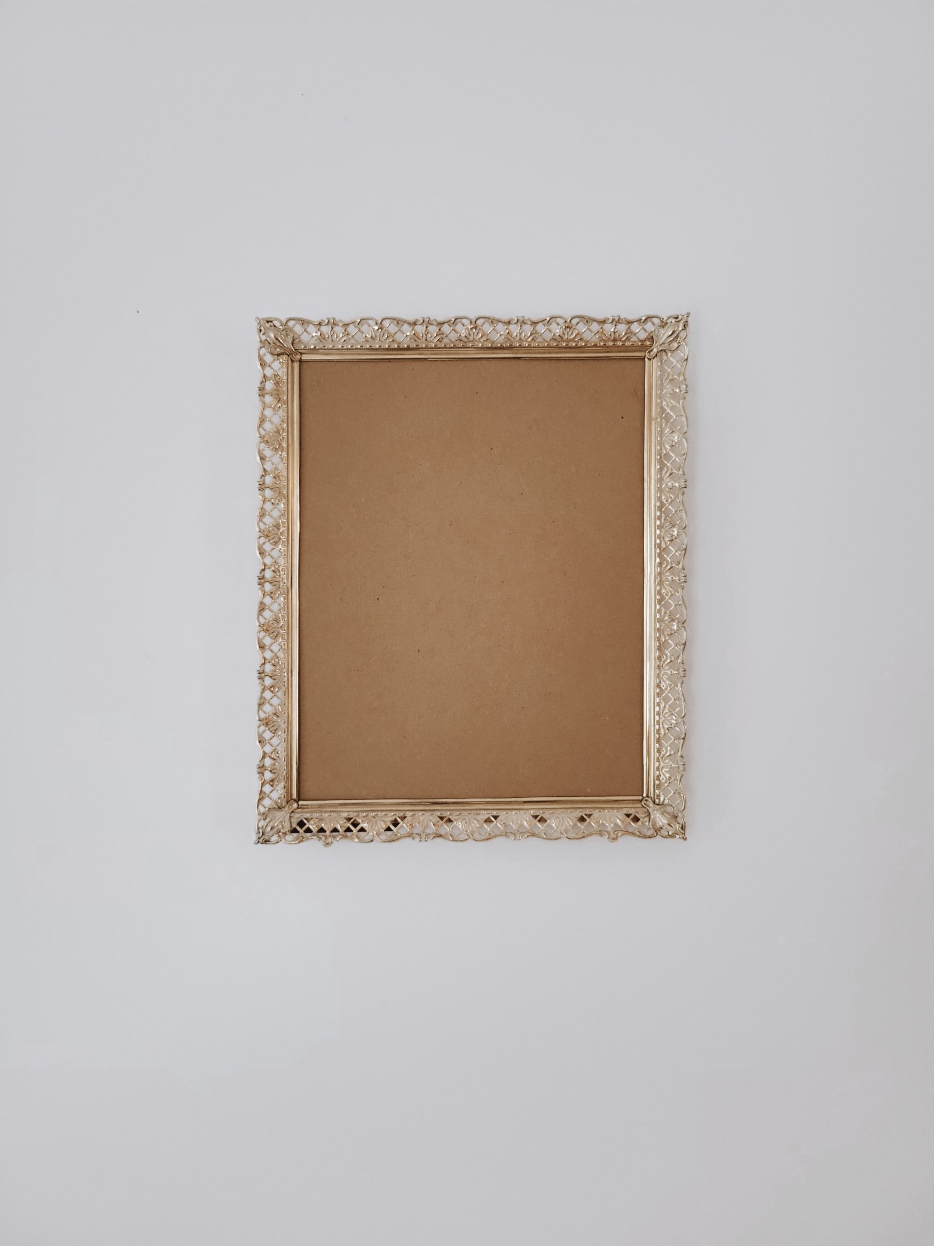 Vintage Metal Filigree Frame — view 3