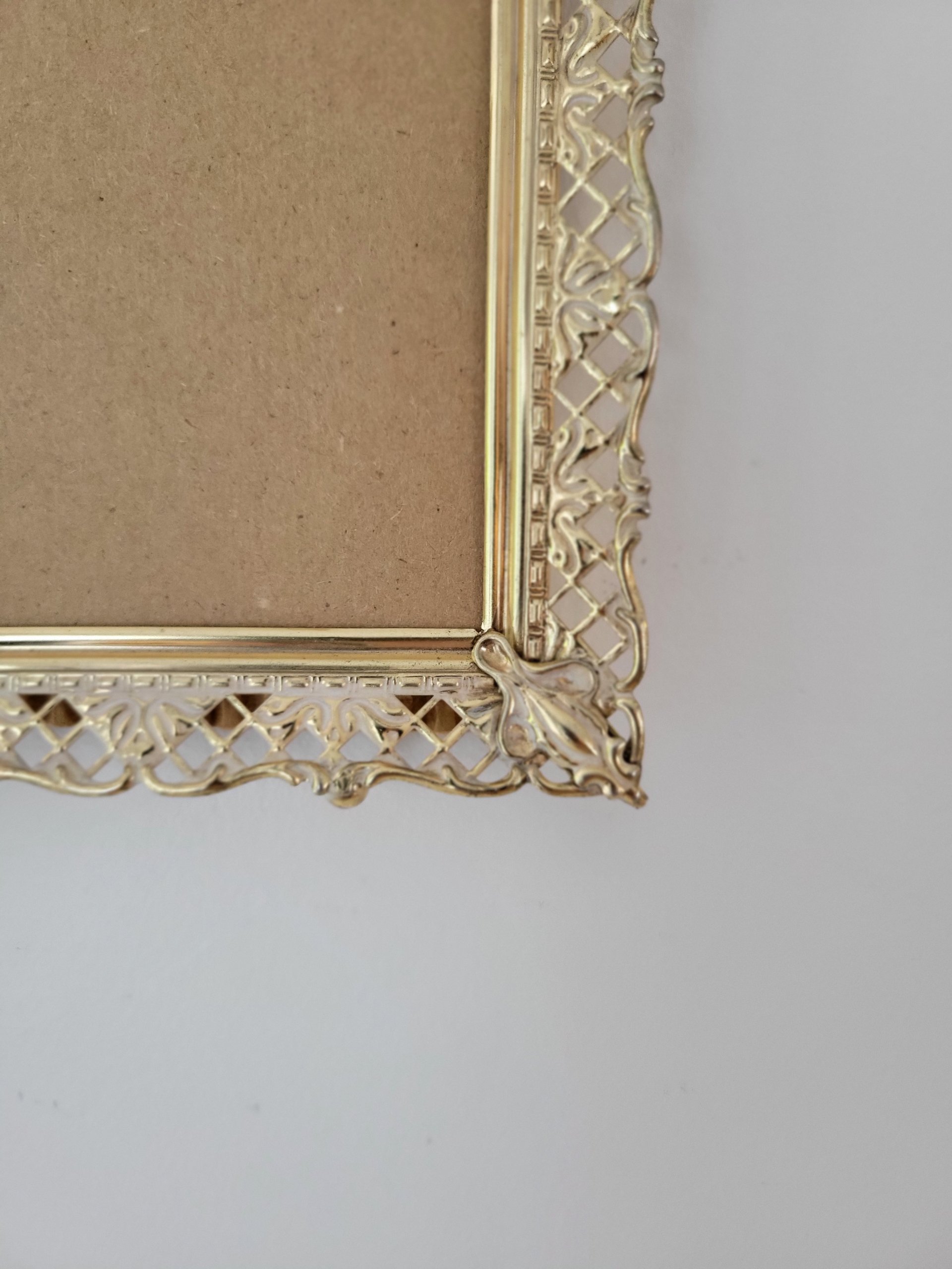 Vintage Metal Filigree Frame — view 4