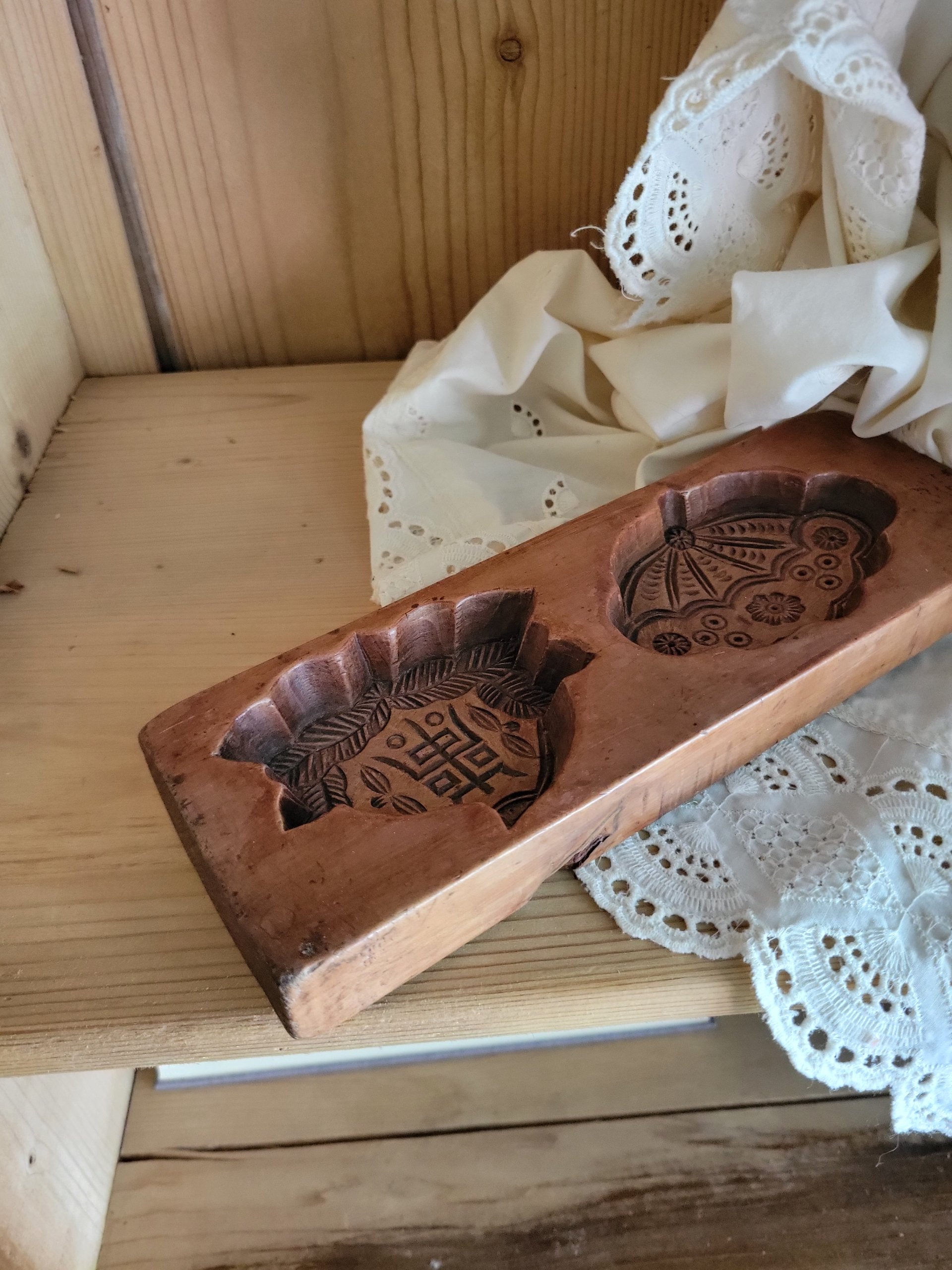 Wooden Cookie Mold — view 2