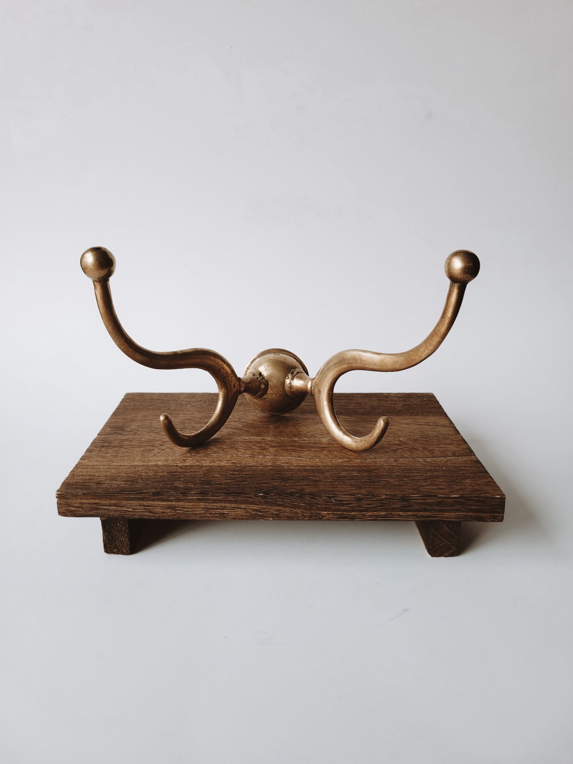 Double Brass Hooks
