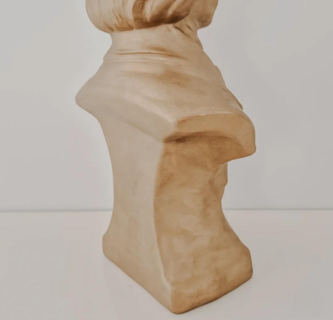 Vintage Plaster Bust of Chopin — view 3
