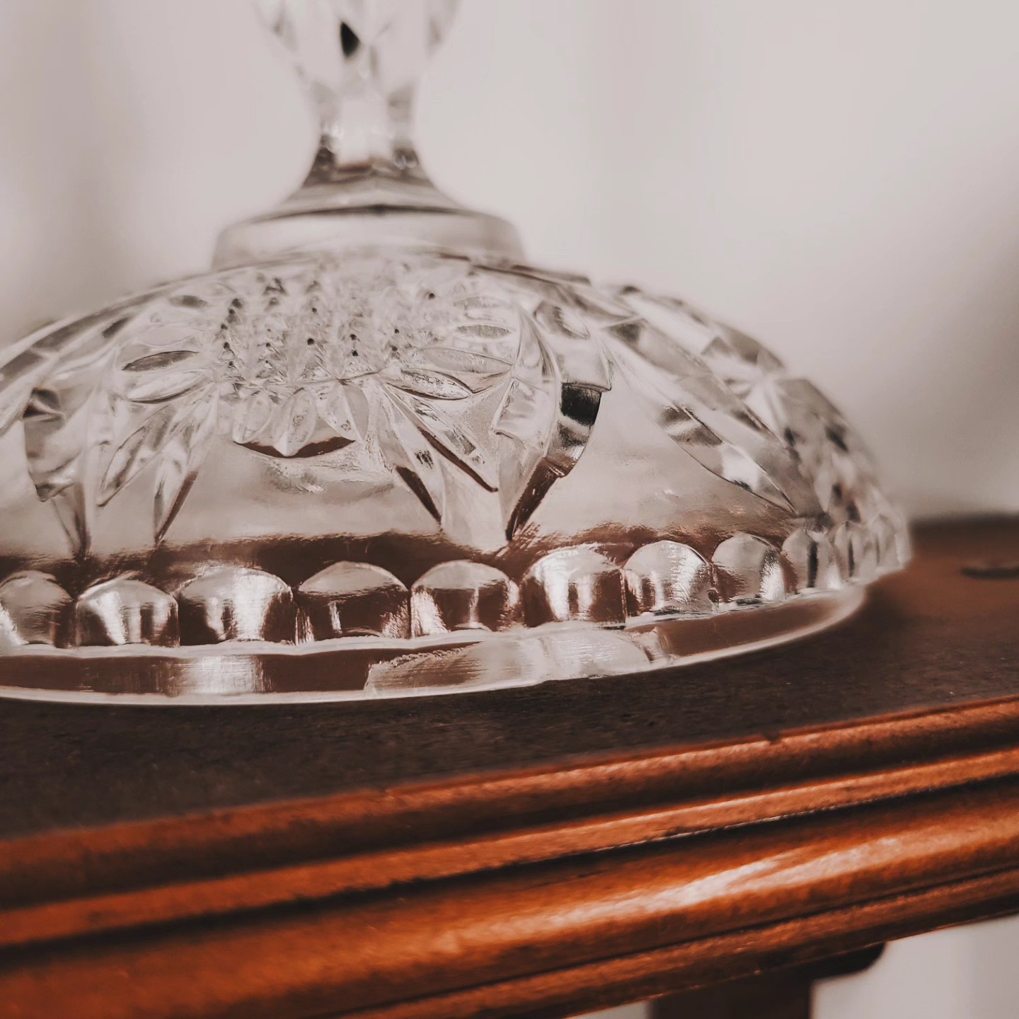 Vintage Cut Crystal Footed Candy Dish — view 6