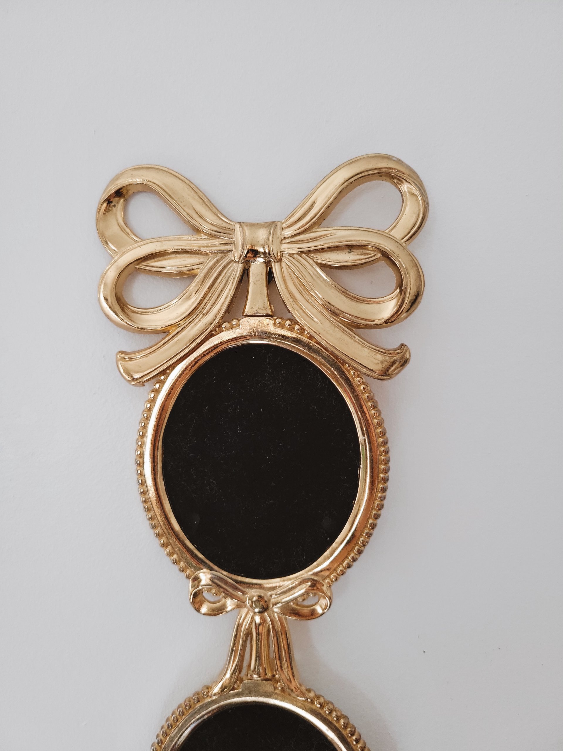 Brass Bows & Tassles Triple Photo Frame — view 2