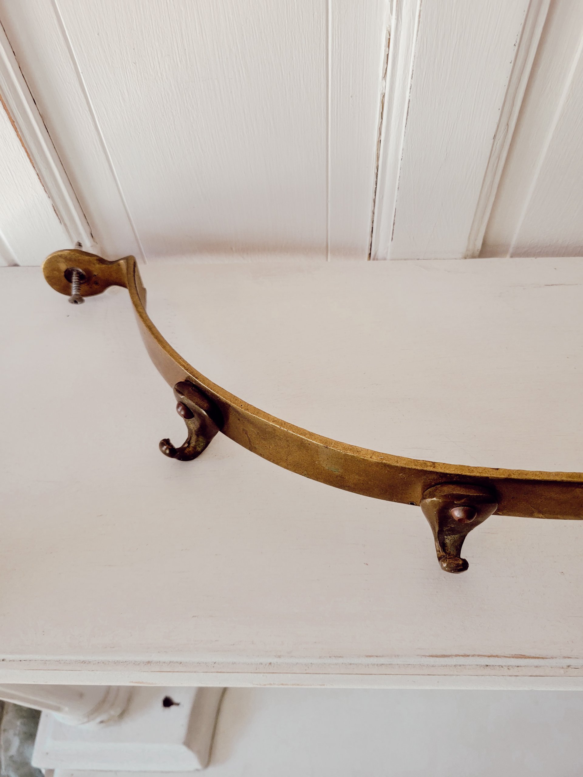Brass Semi-Circle Pot Rack | 4 hooks — view 3