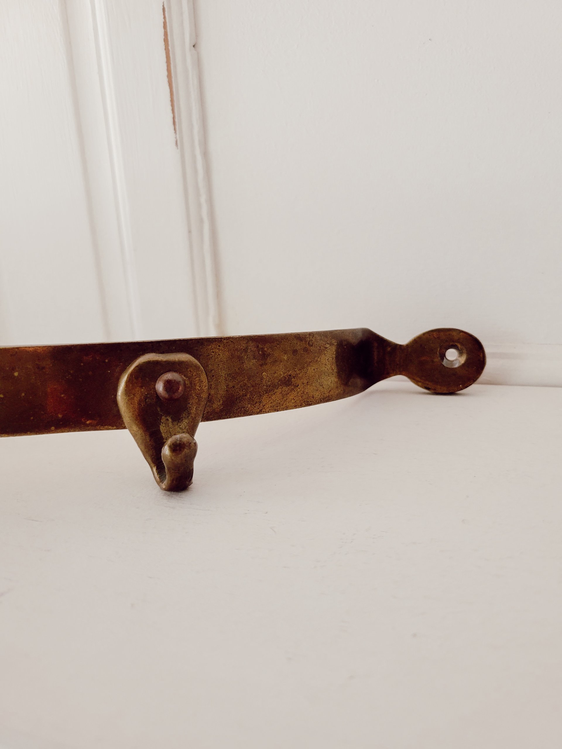 Brass Semi-Circle Pot Rack | 4 hooks — view 4