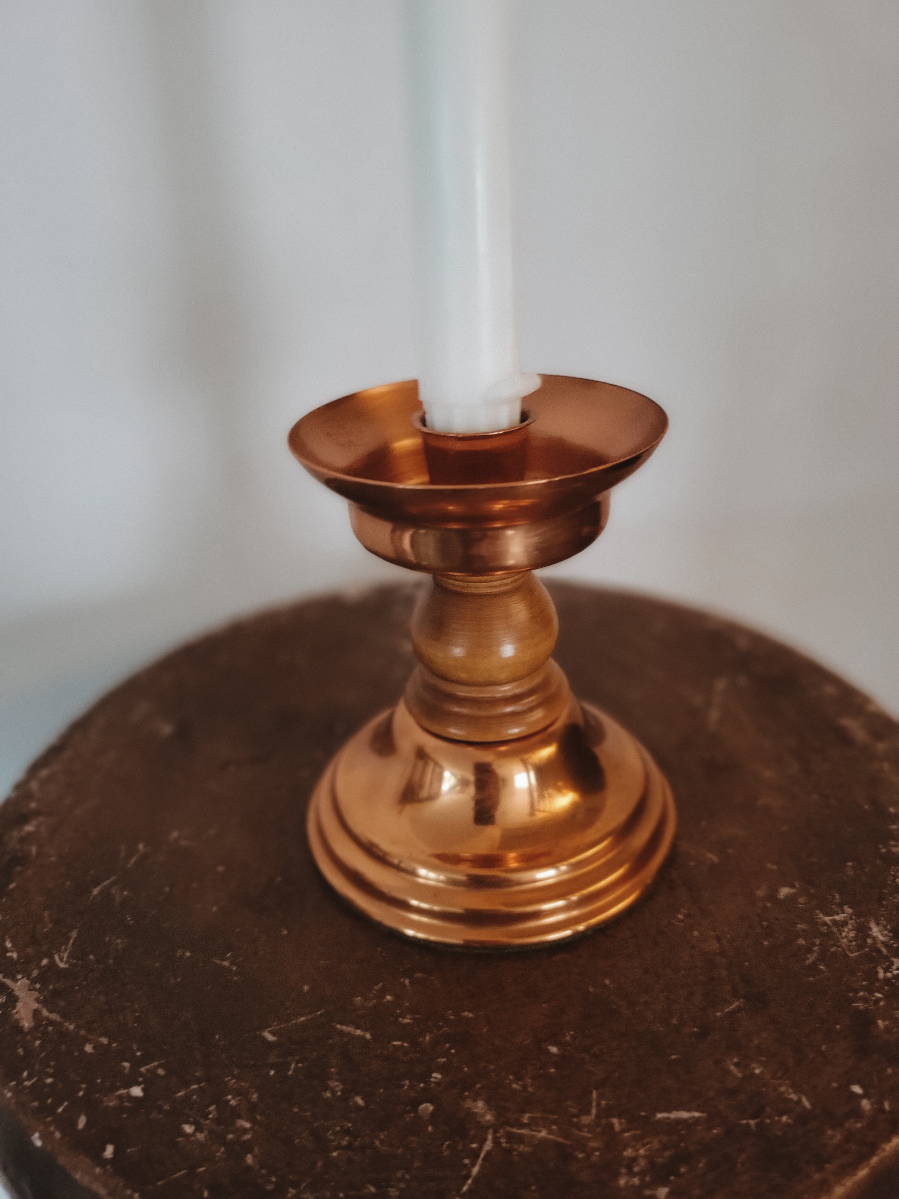 Copper & Wood Candle Holder — view 3