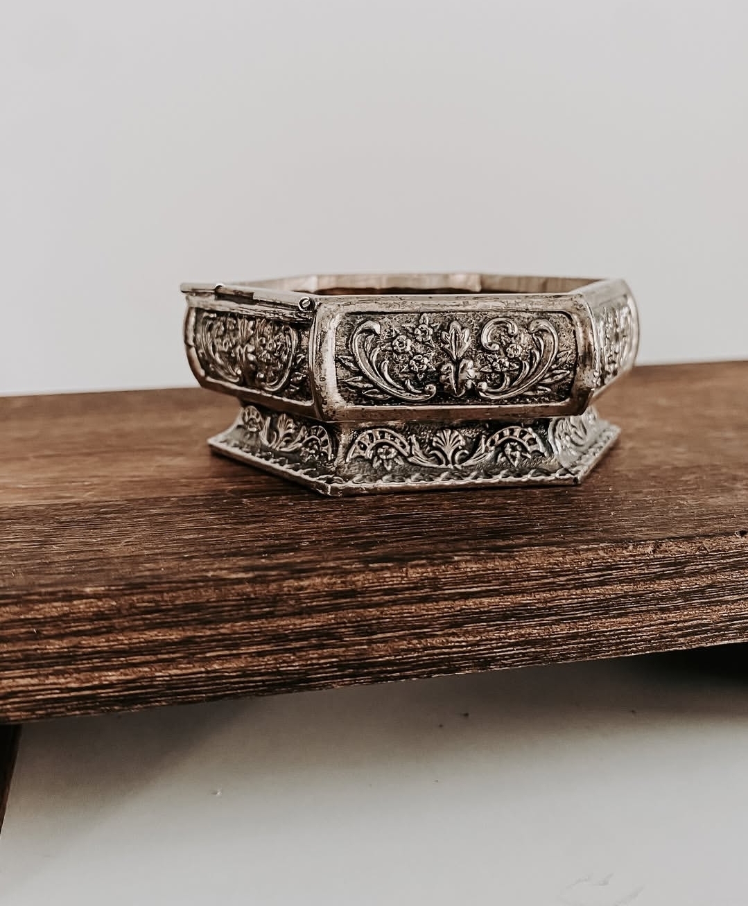 Small Vintage Japanese Pewter Dish