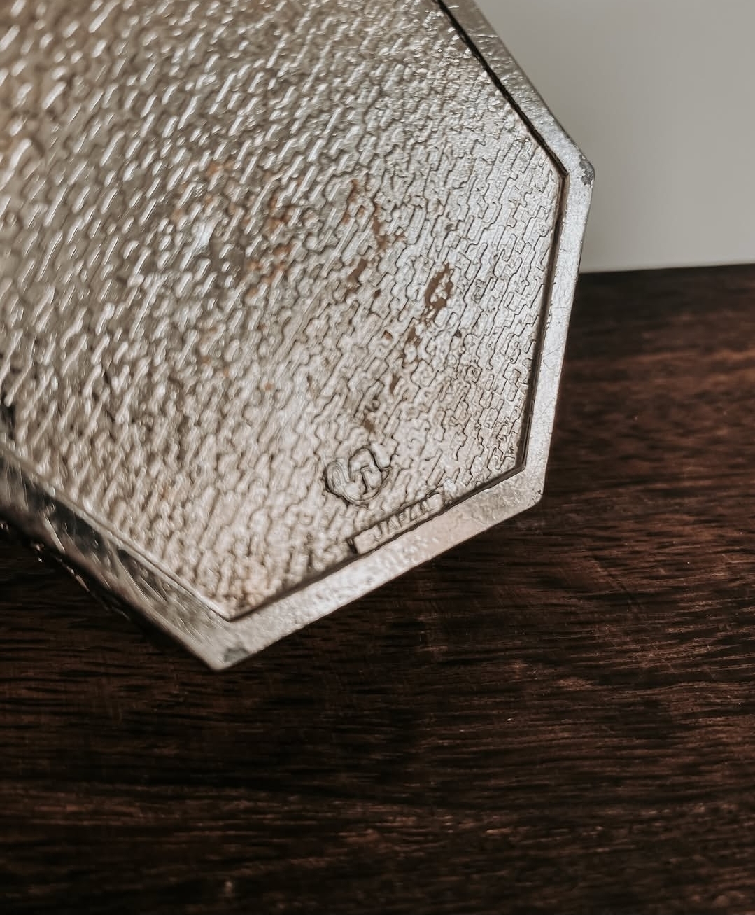 Small Vintage Japanese Pewter Dish — view 3