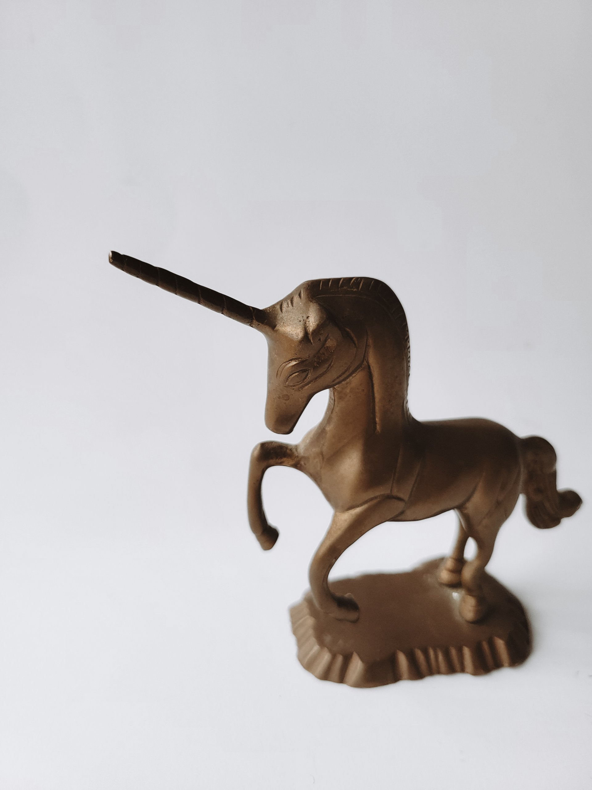 Solid Brass Unicorn — view 2
