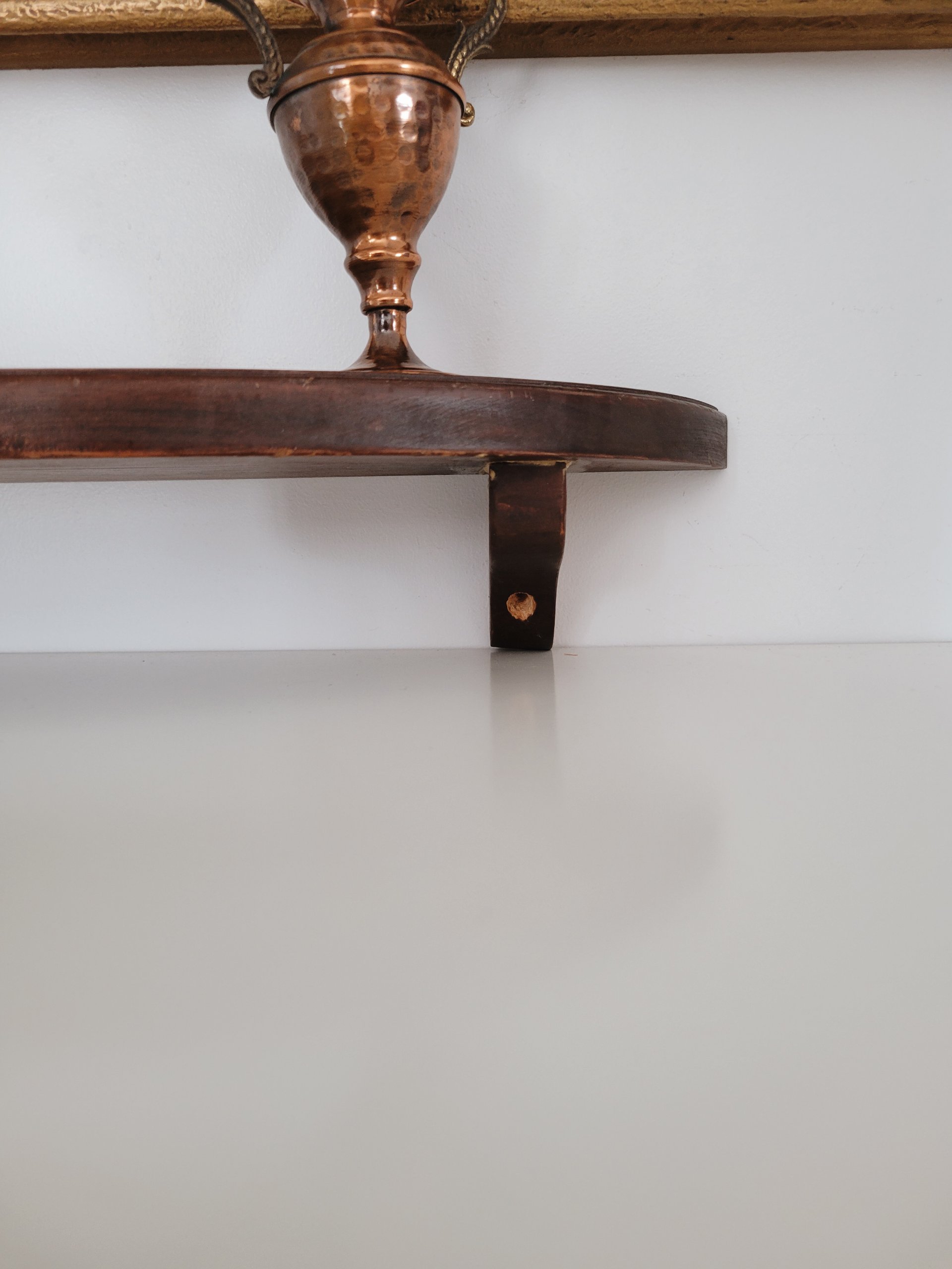 Semicircle Wooden Wall Shelf — view 4