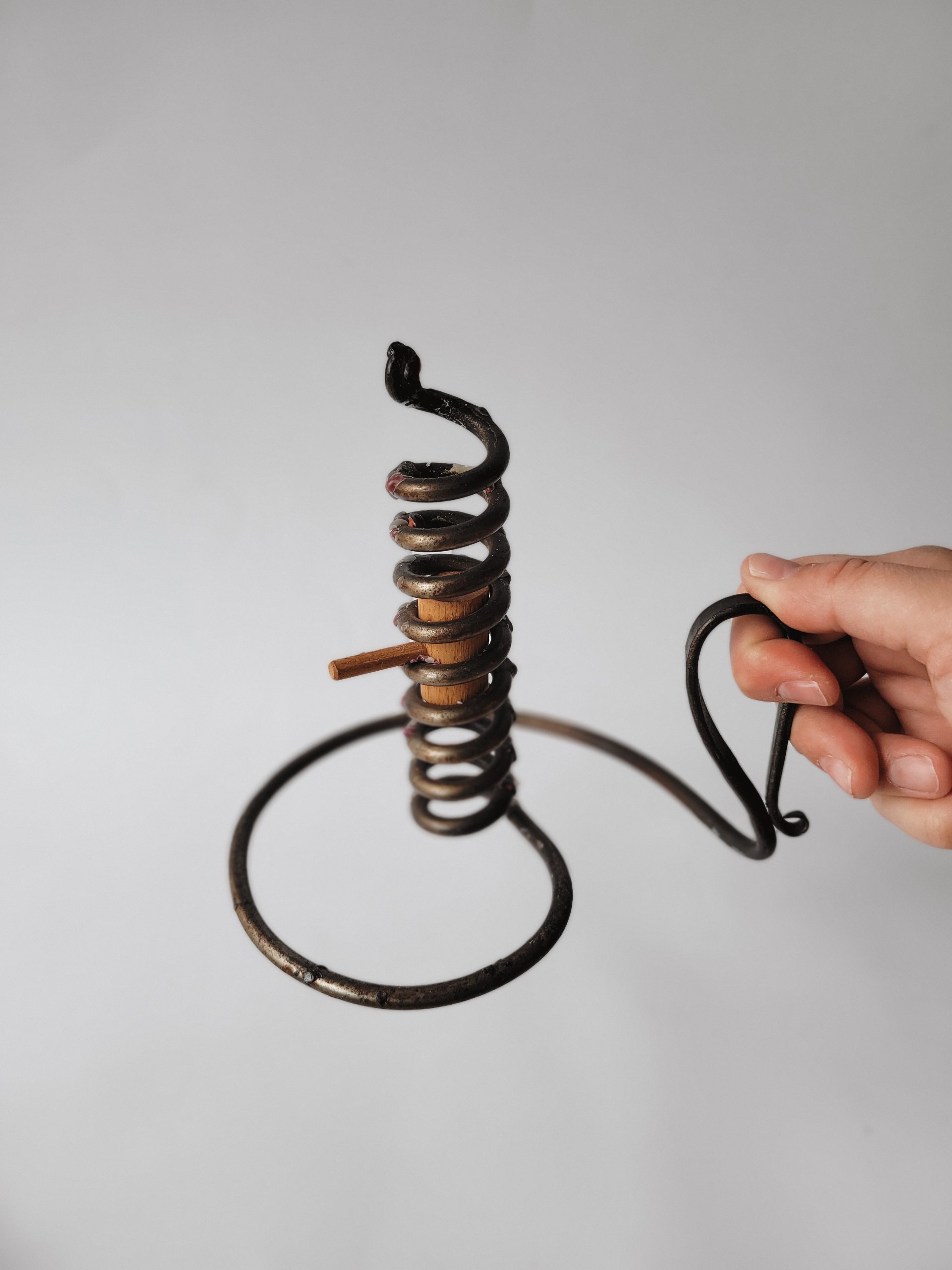 Rustic Spiral Candle Holder — view 4