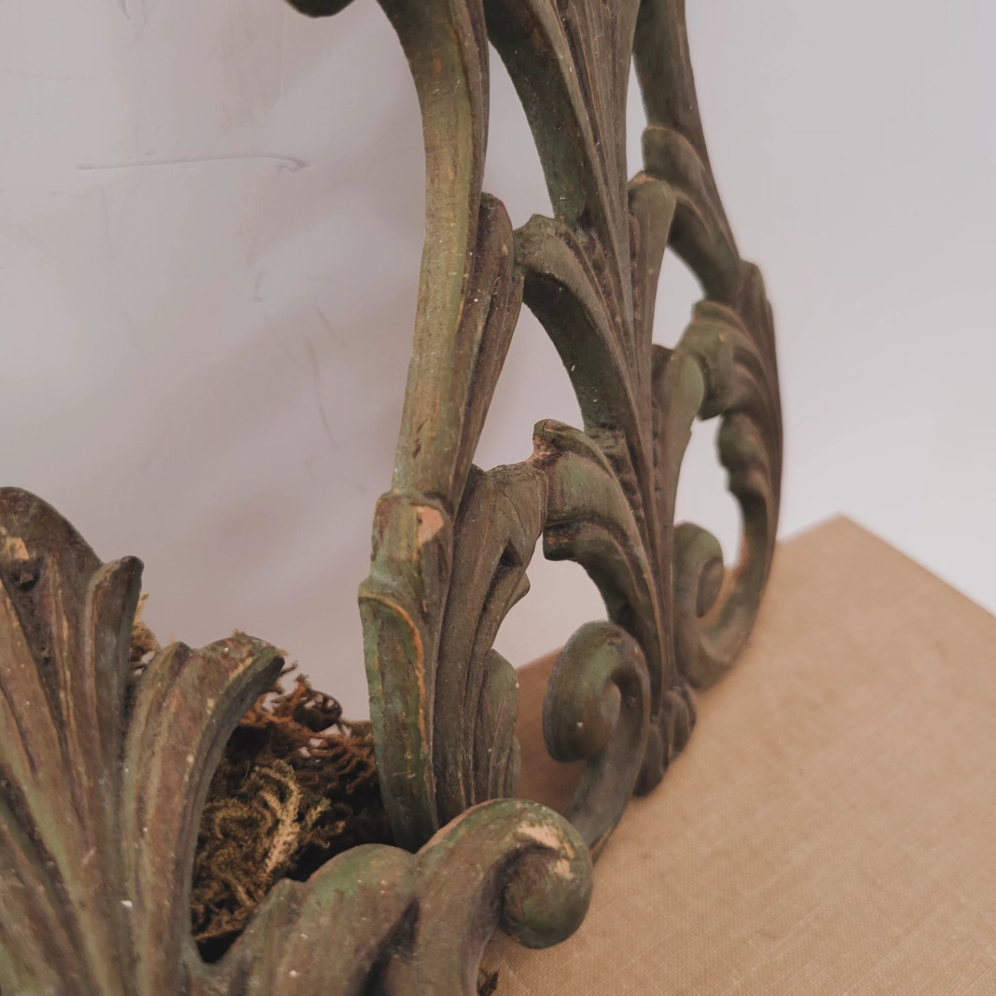 Pair of Vintage Wood Wall Appliques — view 3