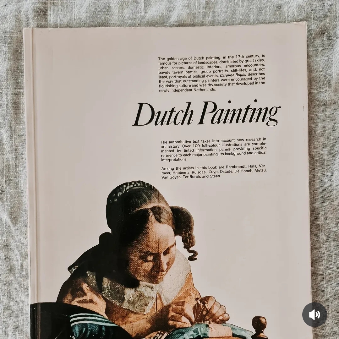 Vintage Art History Book on Dutch Painting