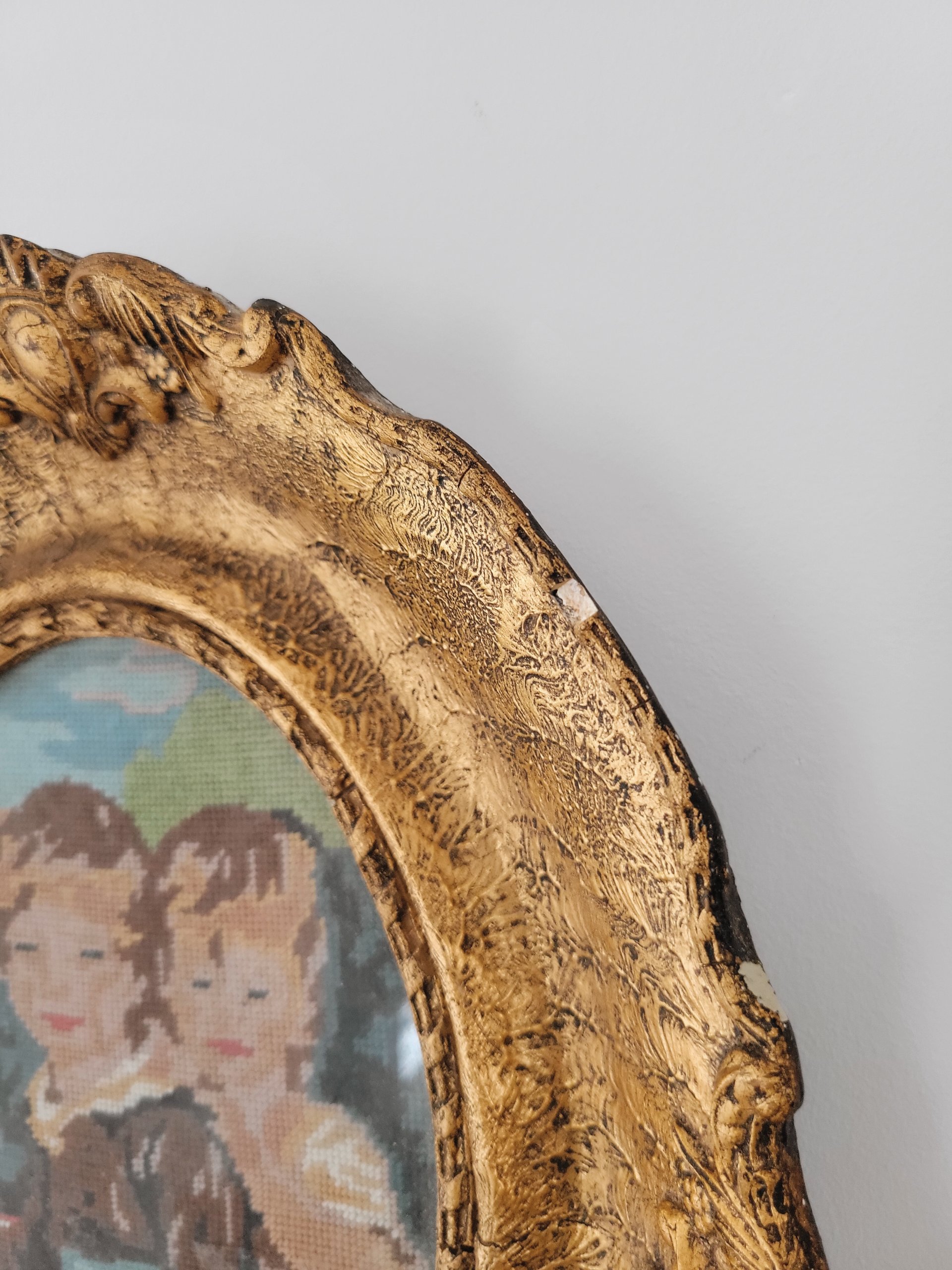 Ornate Framed Needlepoint — view 3
