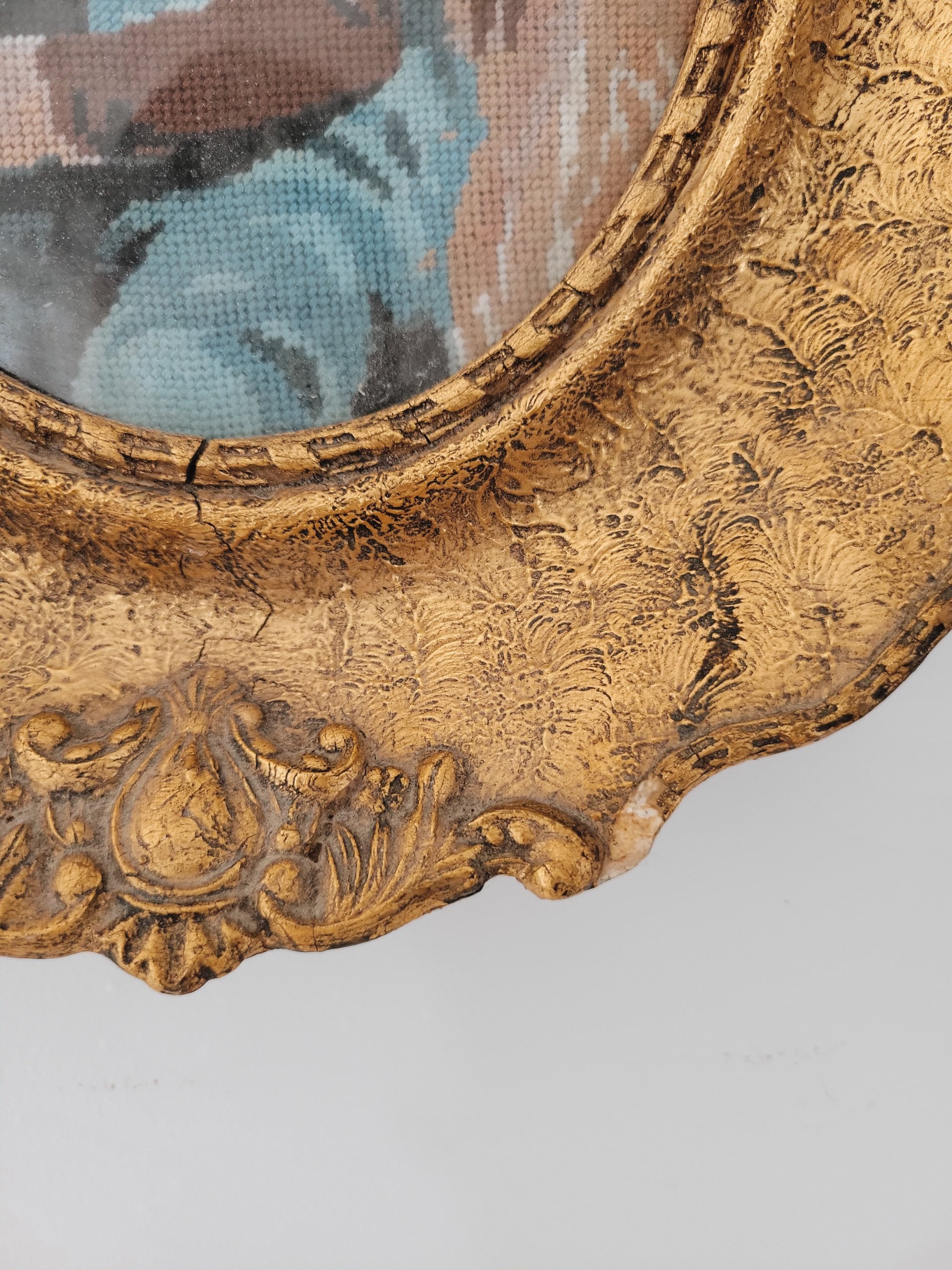 Ornate Framed Needlepoint — view 4