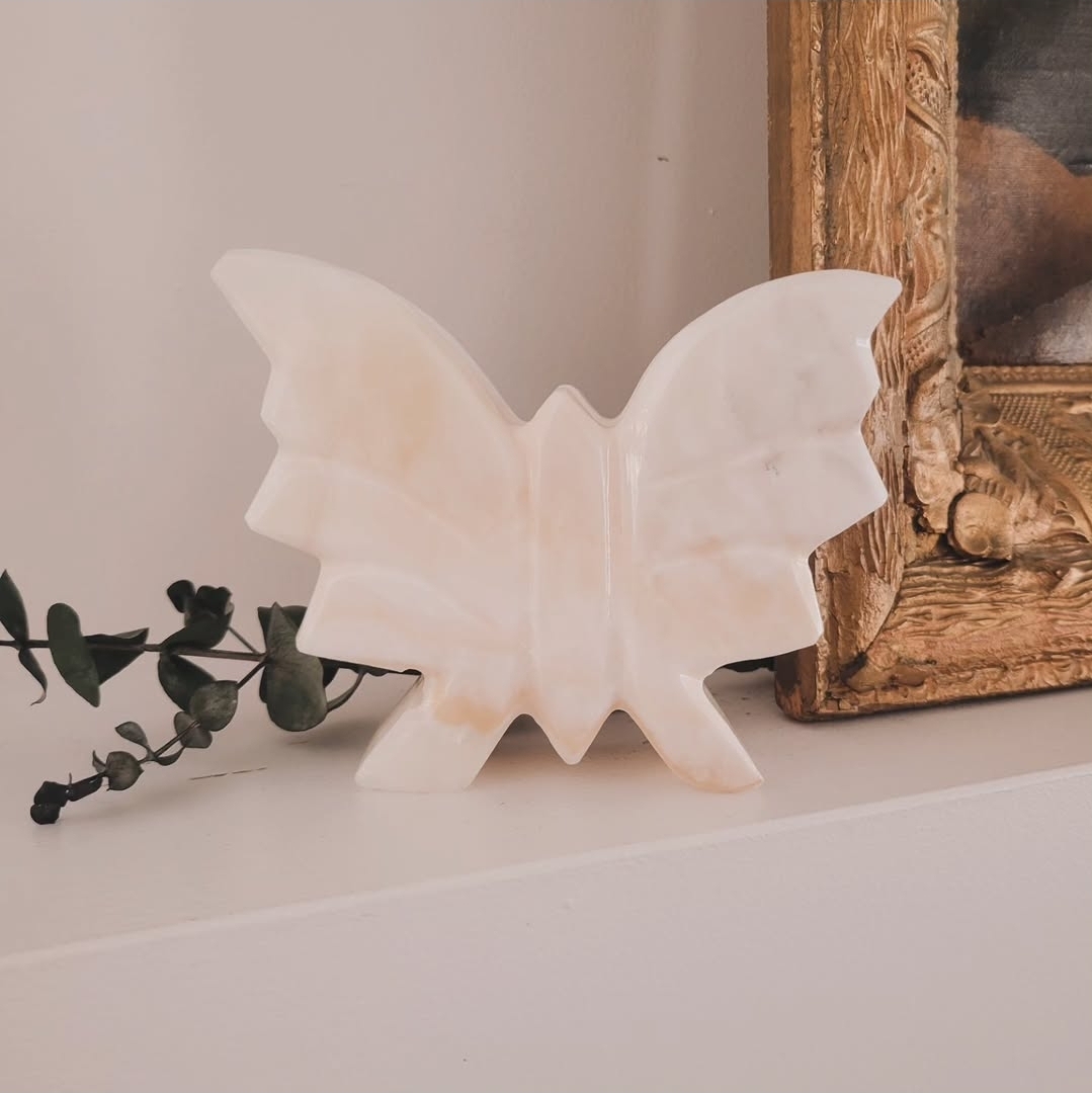 Onyx Butterfly Letter Holder
