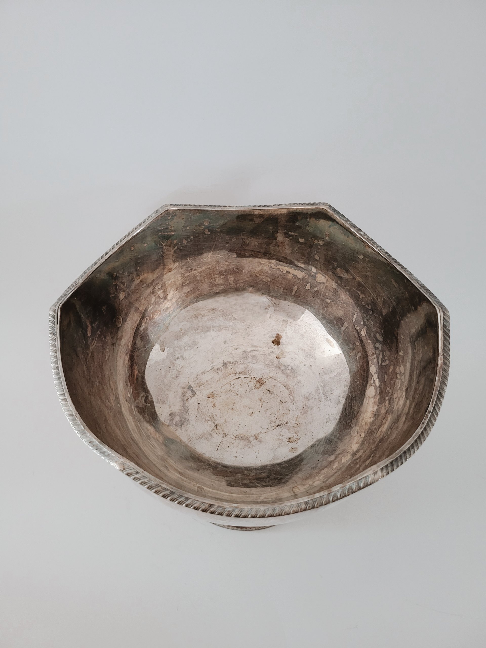 Vintage Lion Head Bowl on Pedestal — view 5