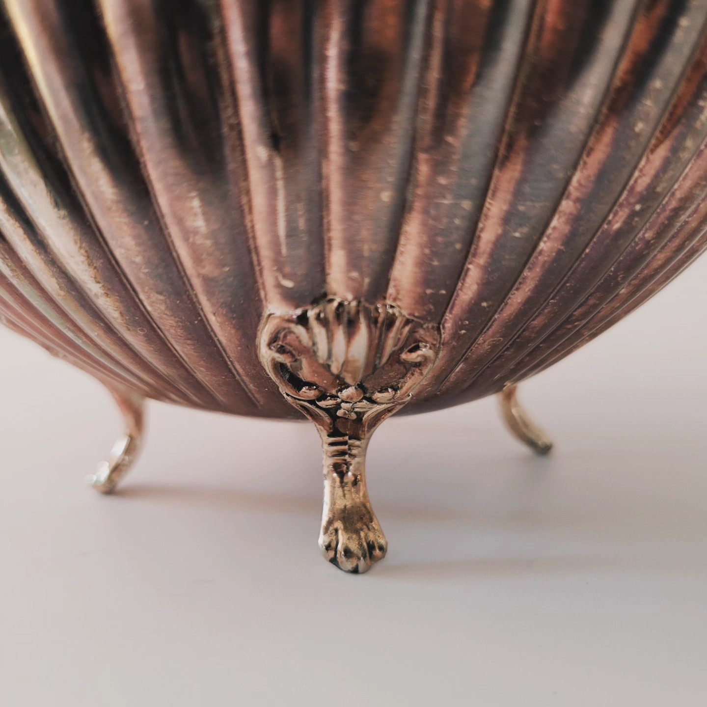 Vintage Silver-Plated Footed Basket — view 7