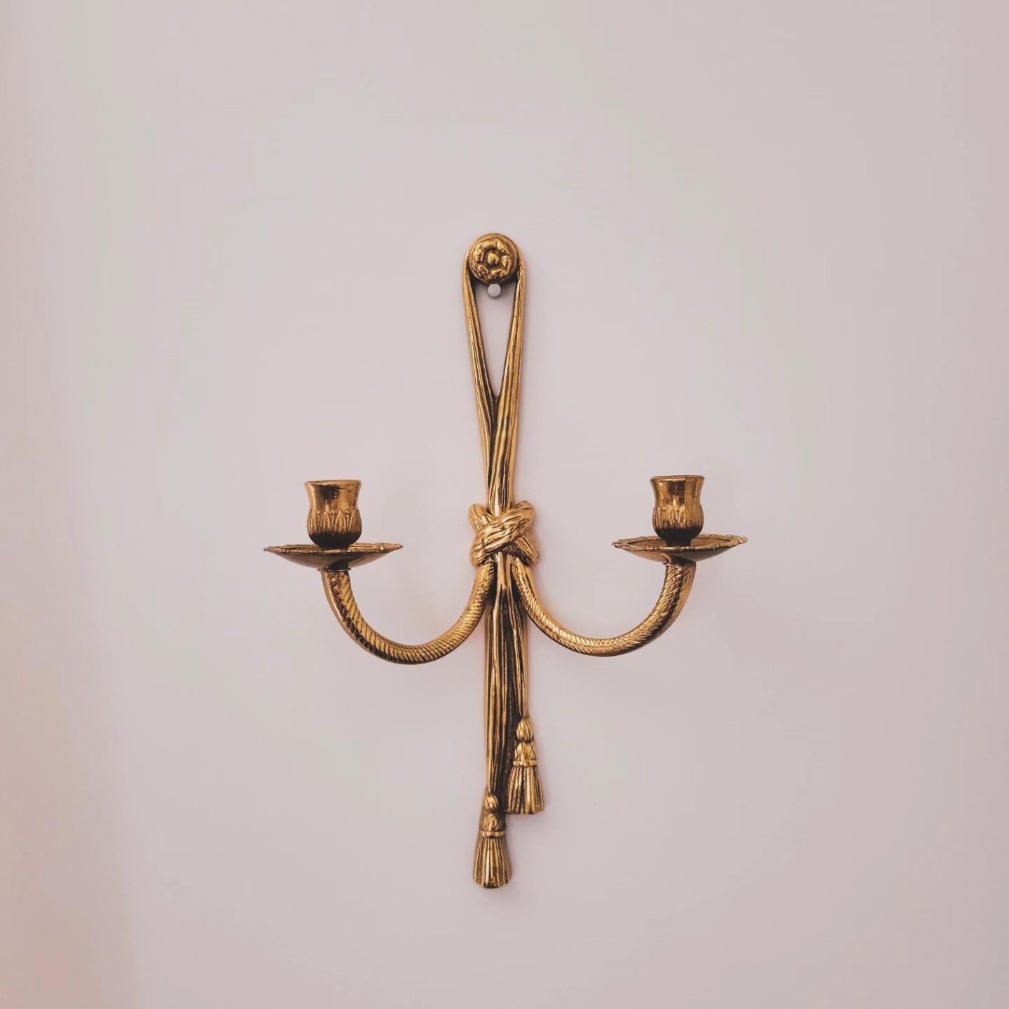 Vintage Brass Candle Sconce