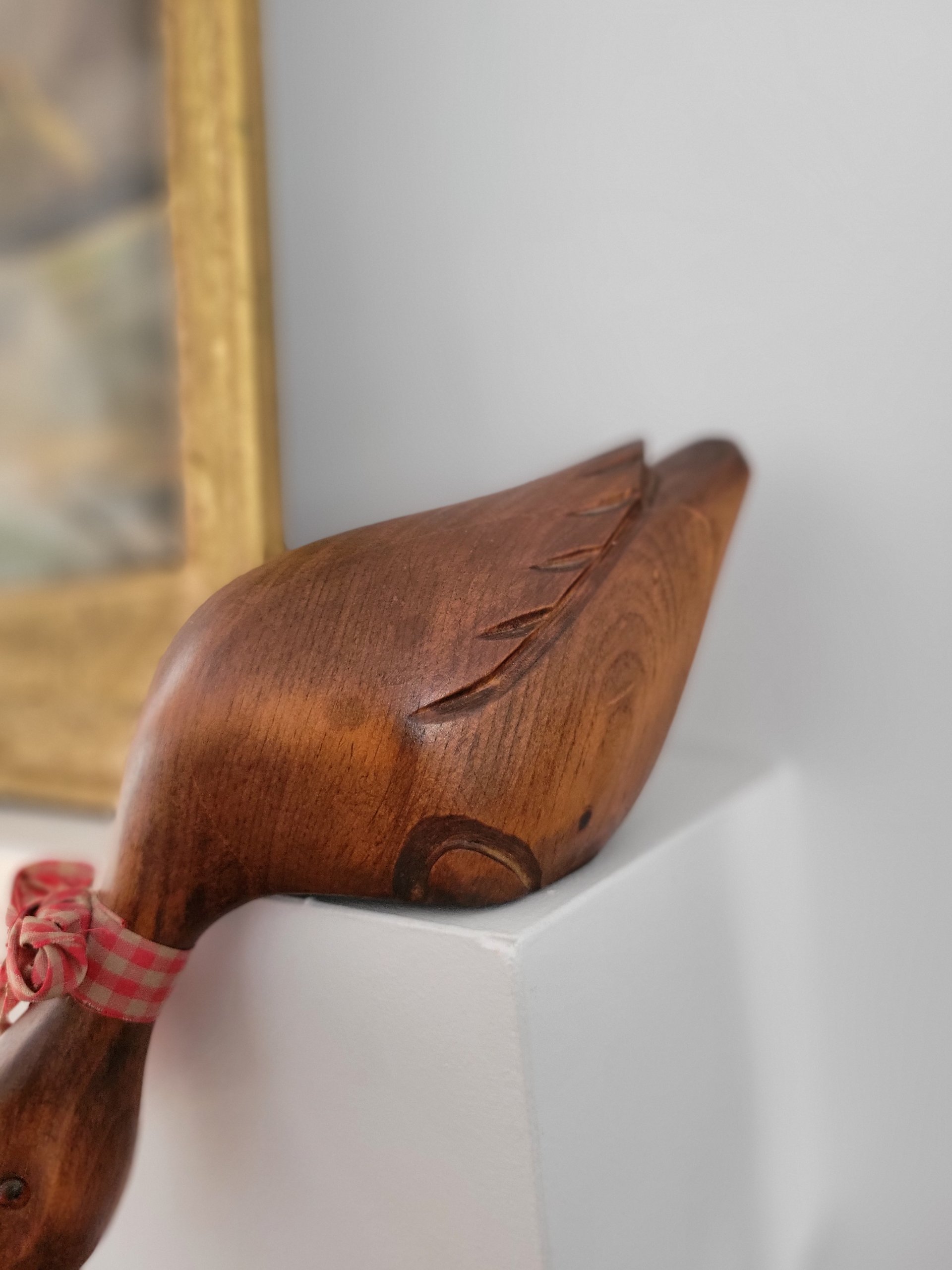 Wooden Sitting Shelf Duck — view 3