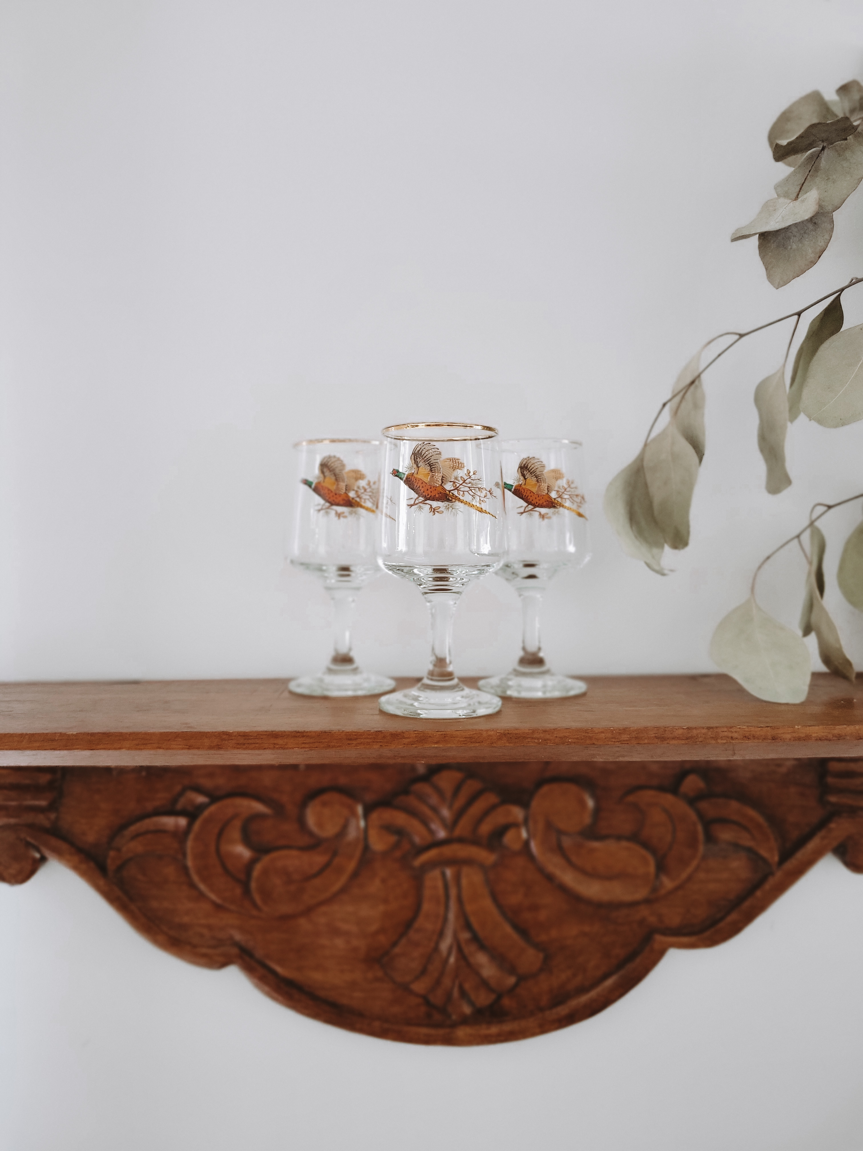Vintage Pheasant Glasses