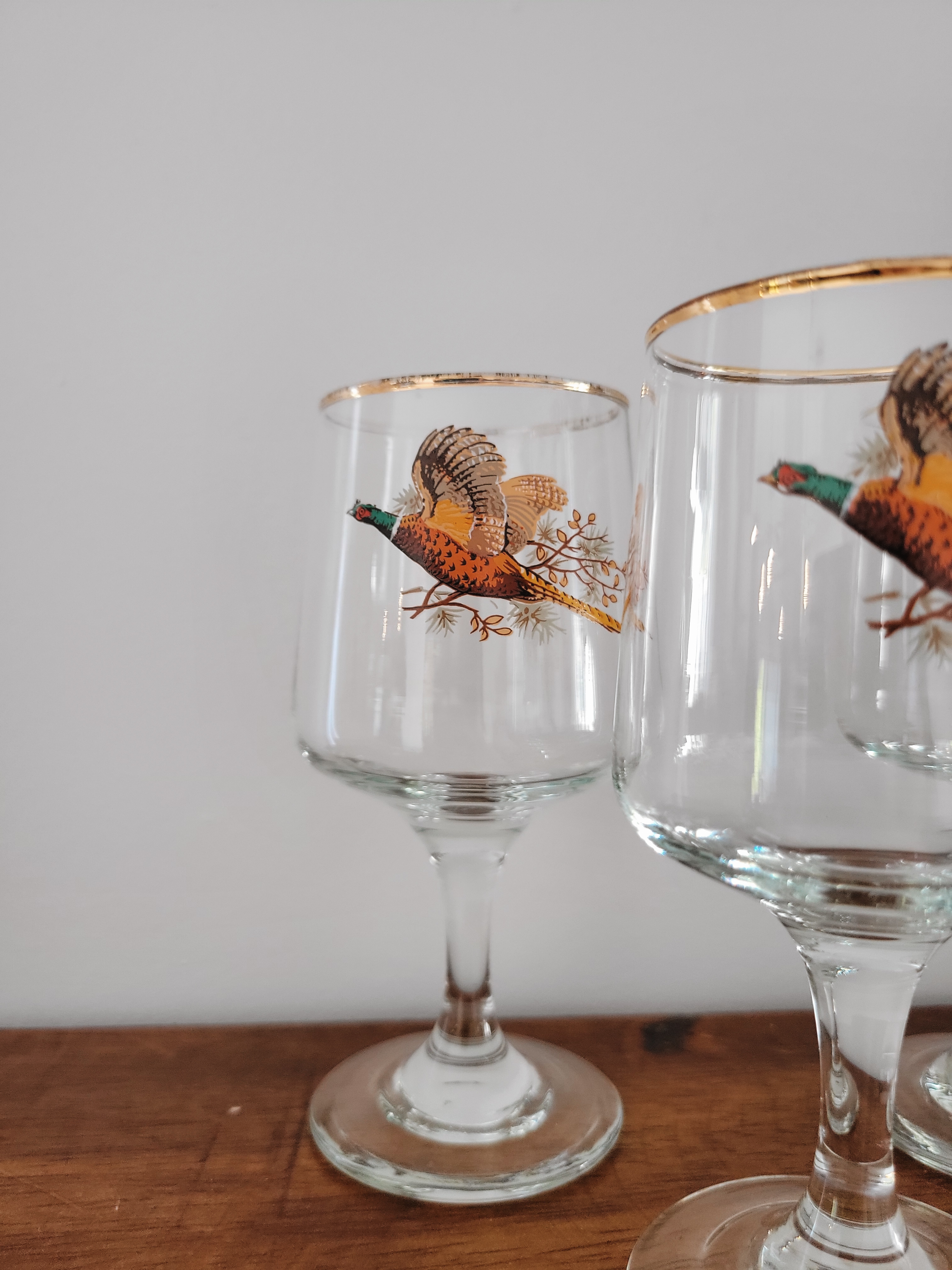 Vintage Pheasant Glasses — view 2