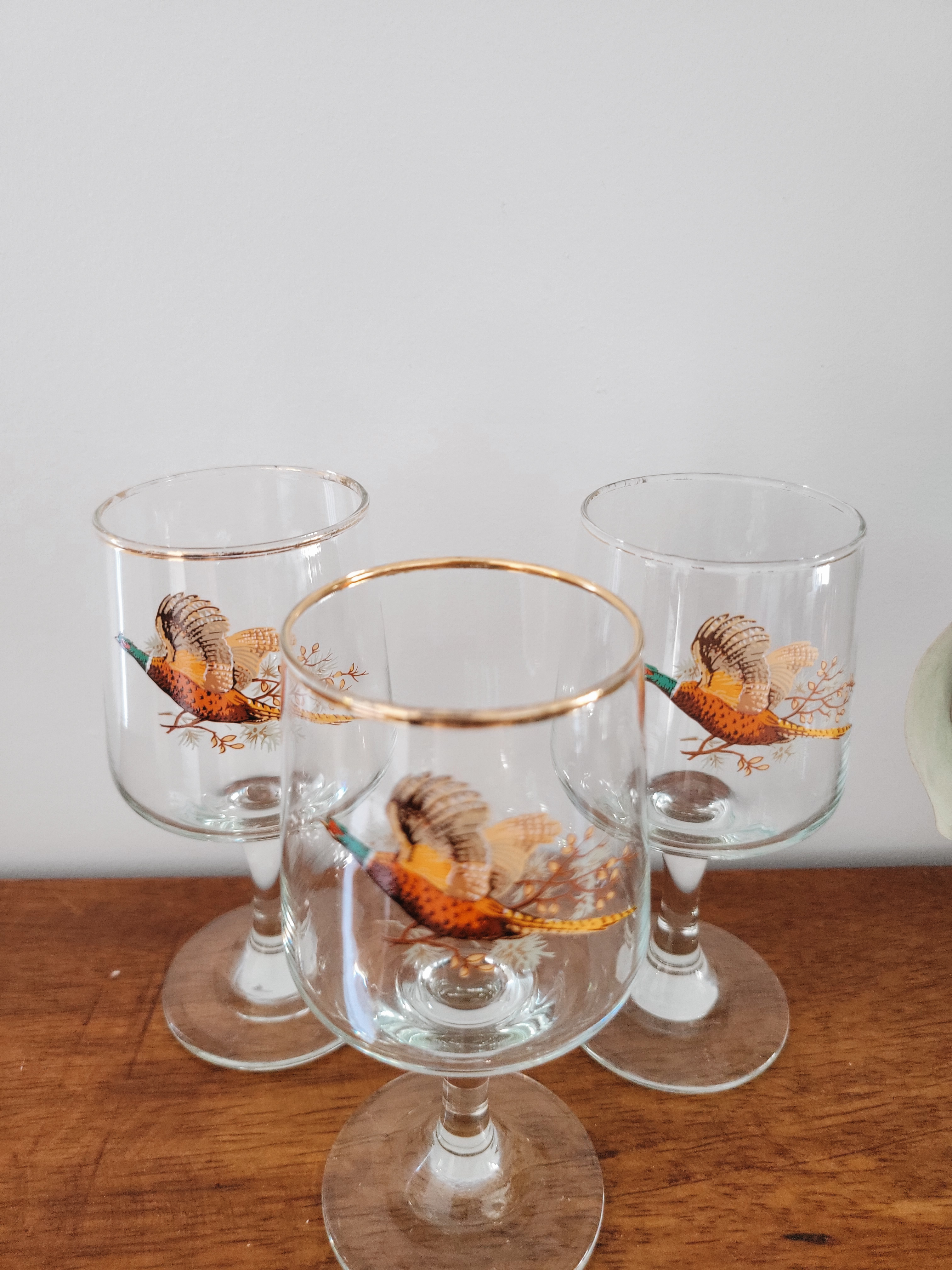 Vintage Pheasant Glasses — view 3