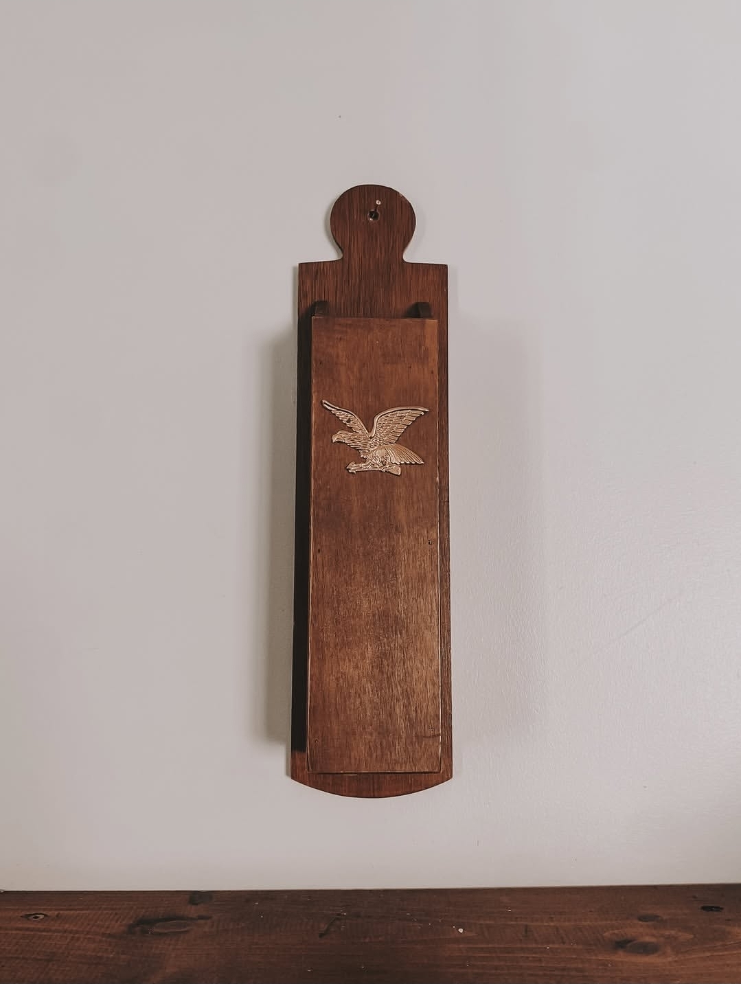 Vintage Wall-Mount Fireplace Match Holder