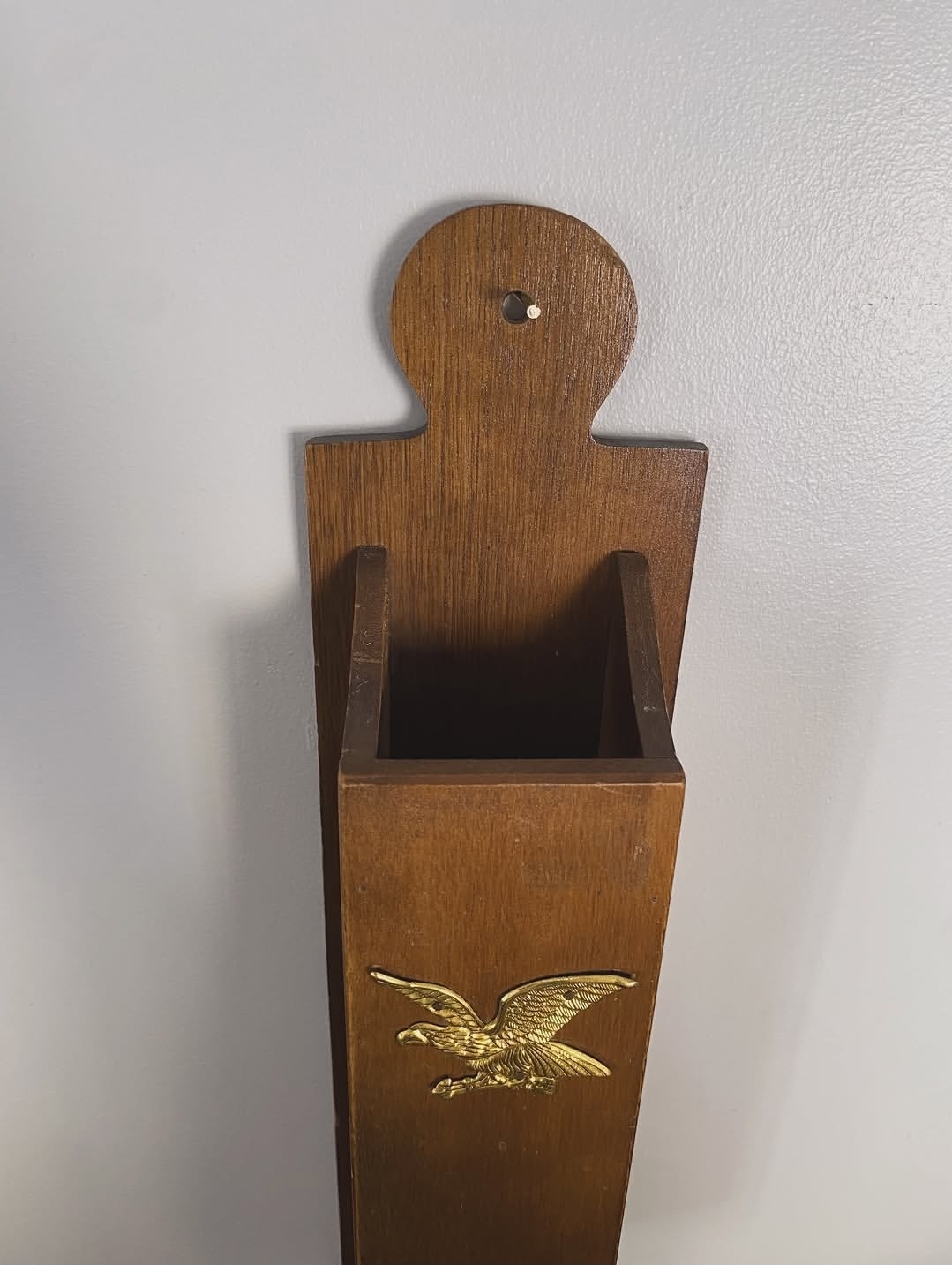 Vintage Wall-Mount Fireplace Match Holder — view 2
