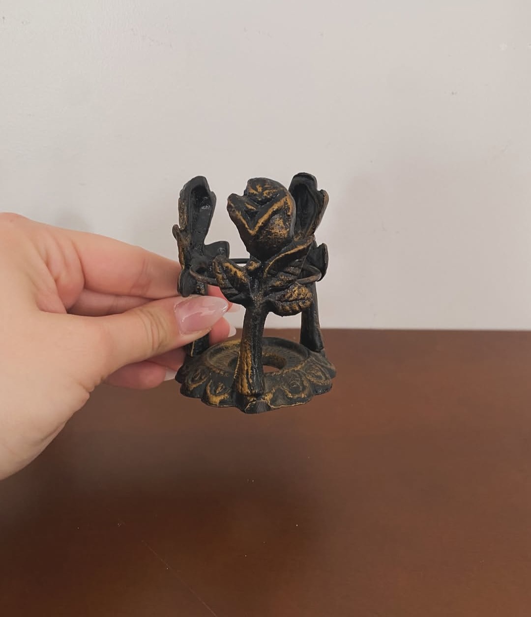 Pair of Cast Iron Candle Holders — view 4