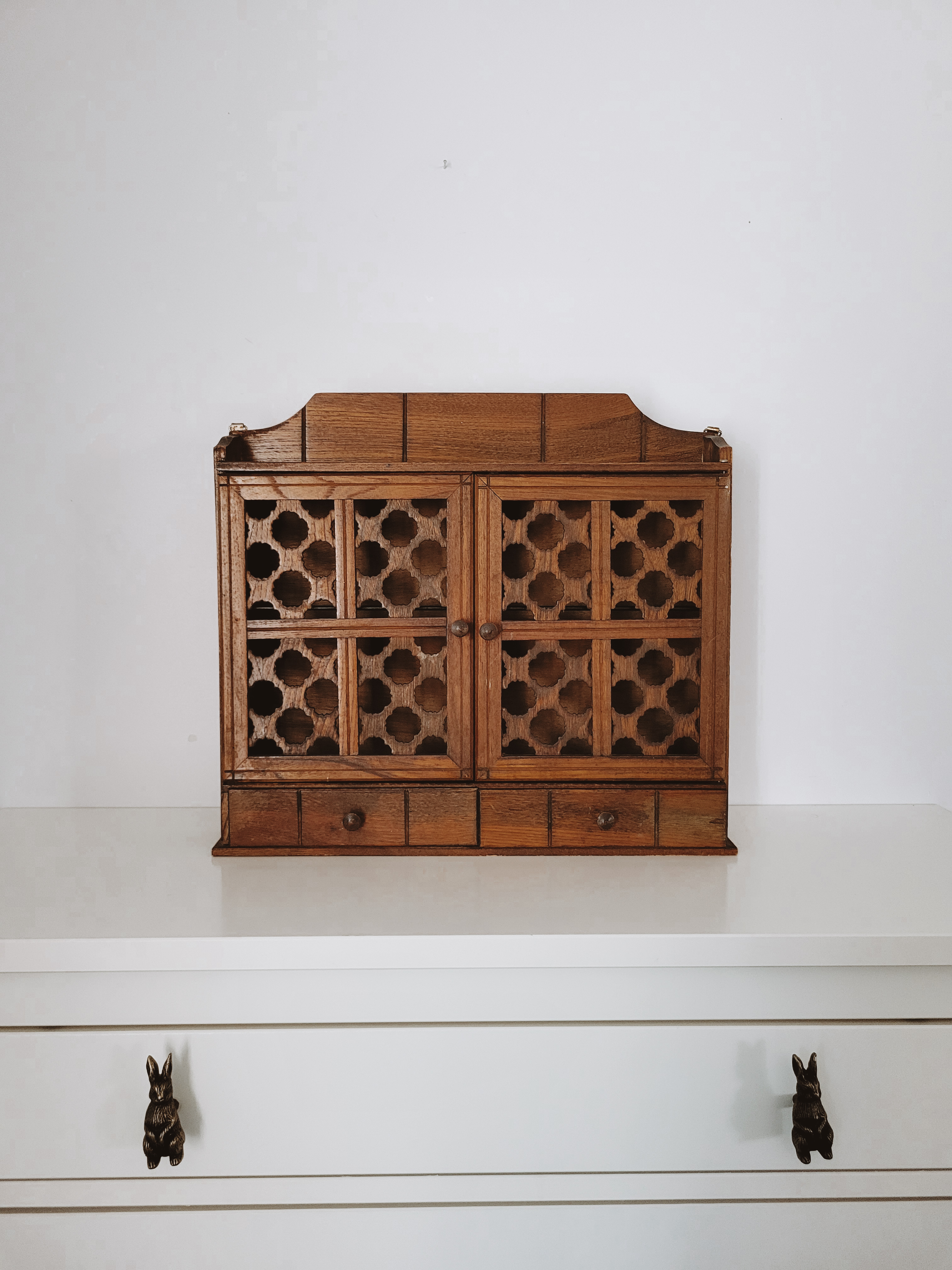 Vintage Wooden Wall Cabinet