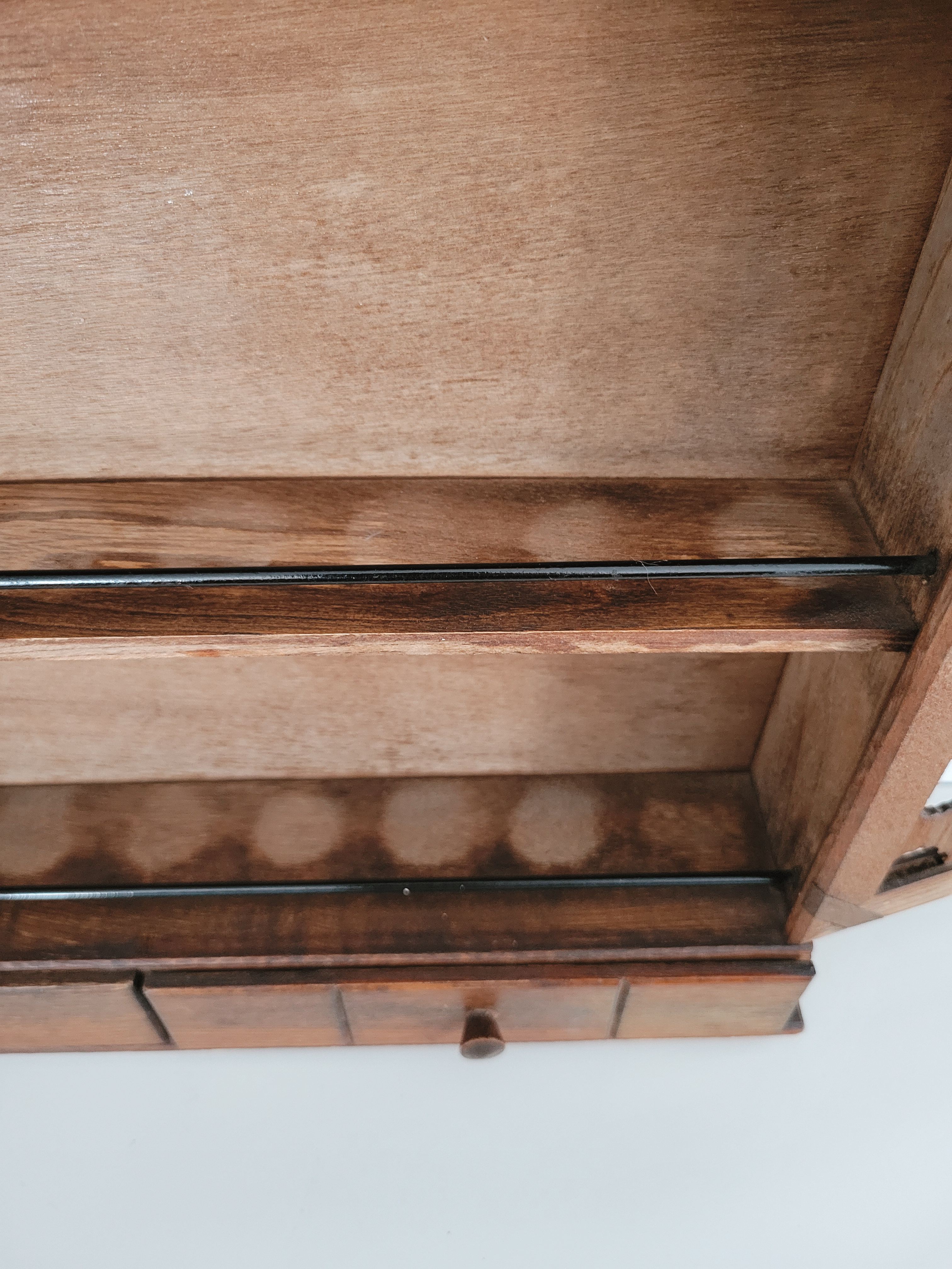 Vintage Wooden Wall Cabinet — view 6