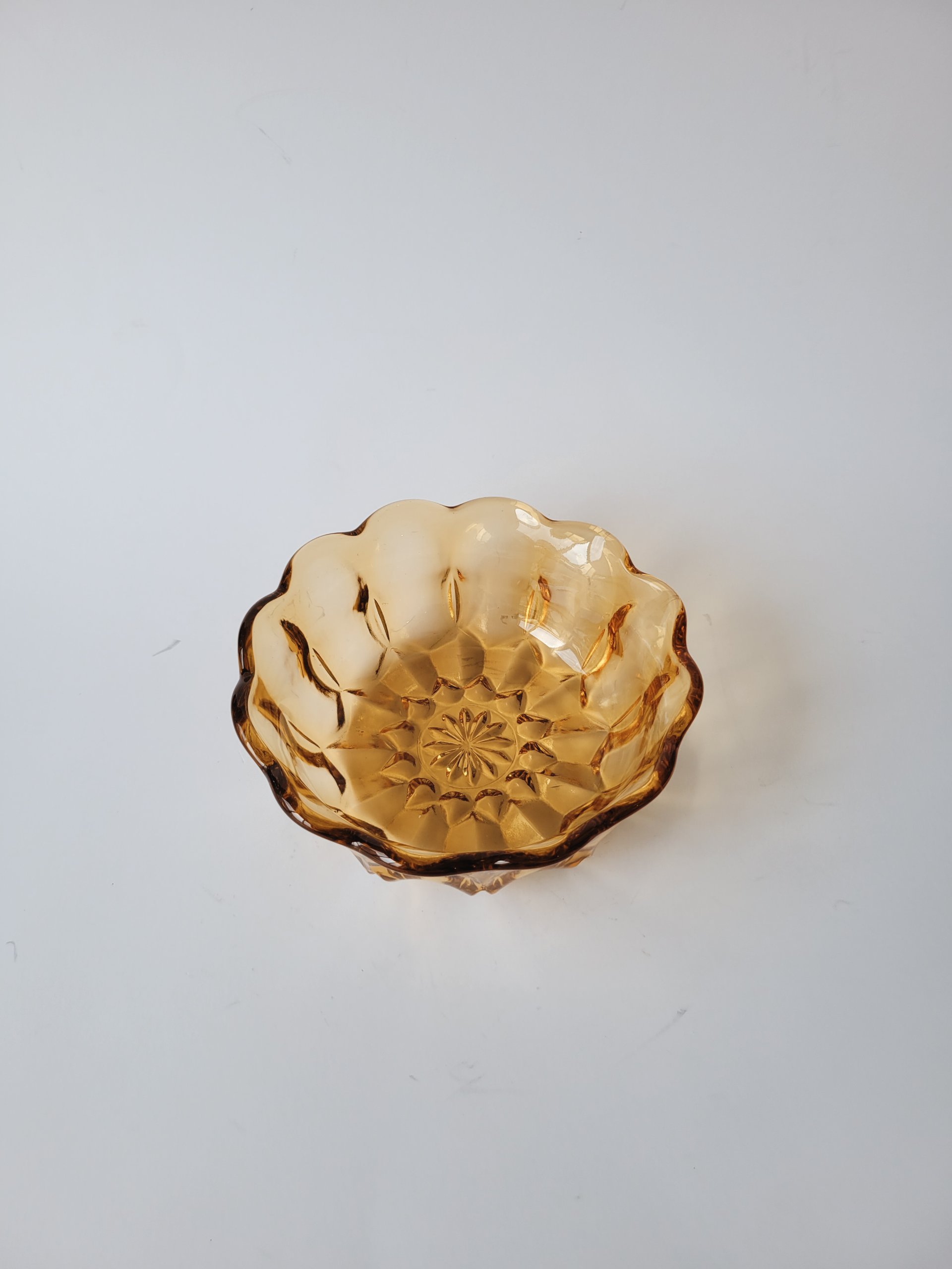Vintage Anchor Hocking Amber Bowl — view 2