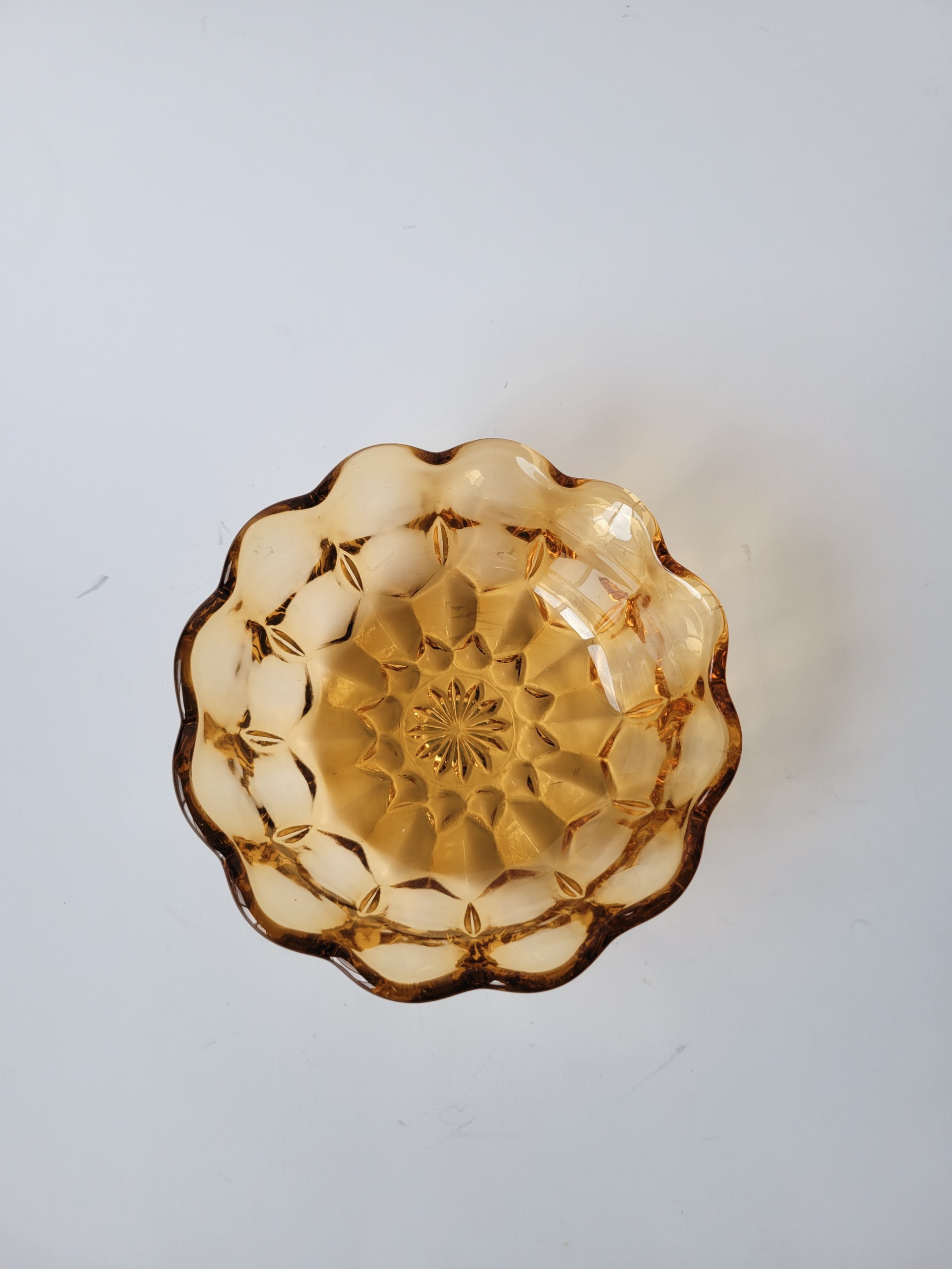 Vintage Anchor Hocking Amber Bowl — view 3
