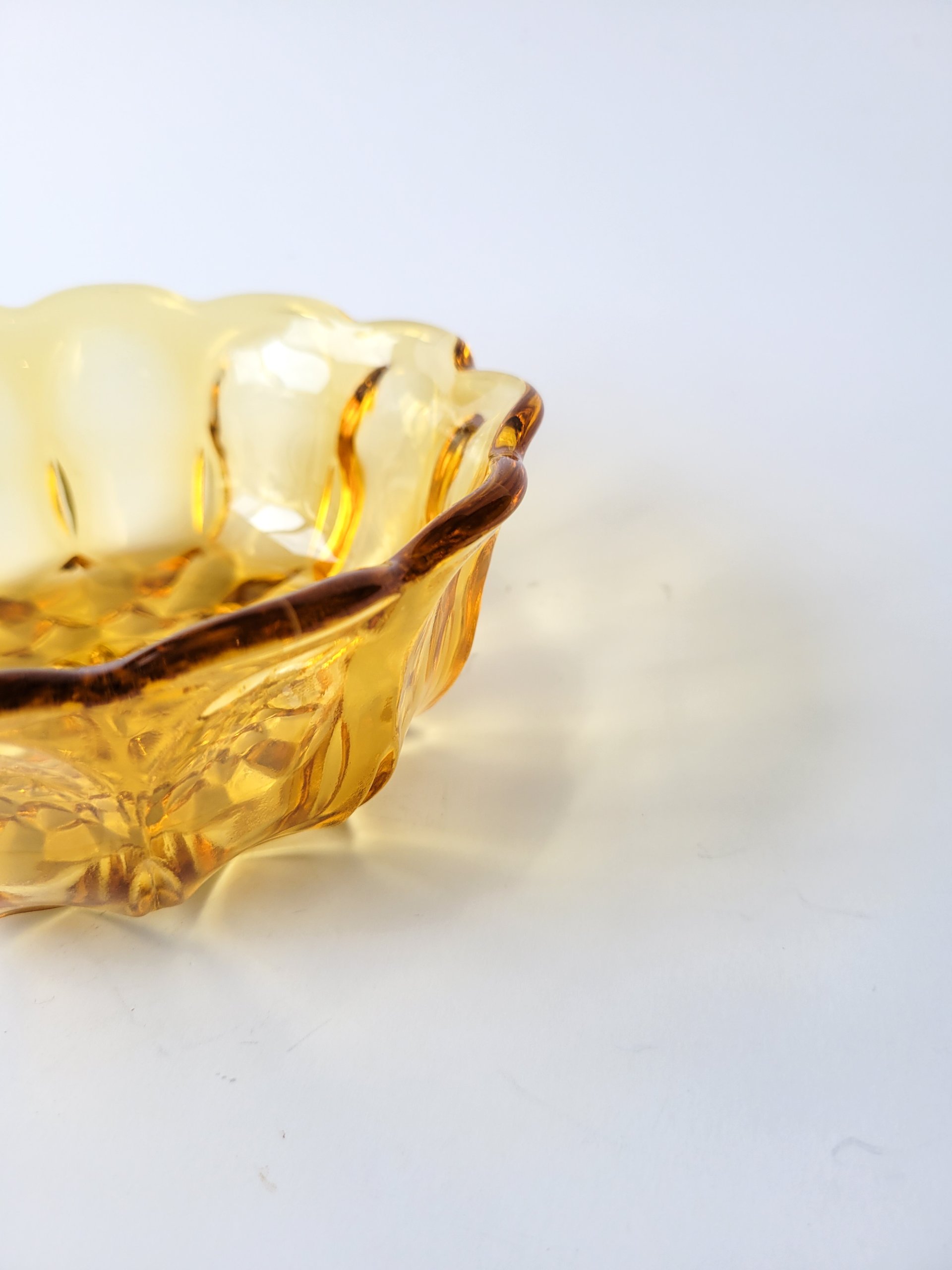 Vintage Anchor Hocking Amber Bowl — view 4