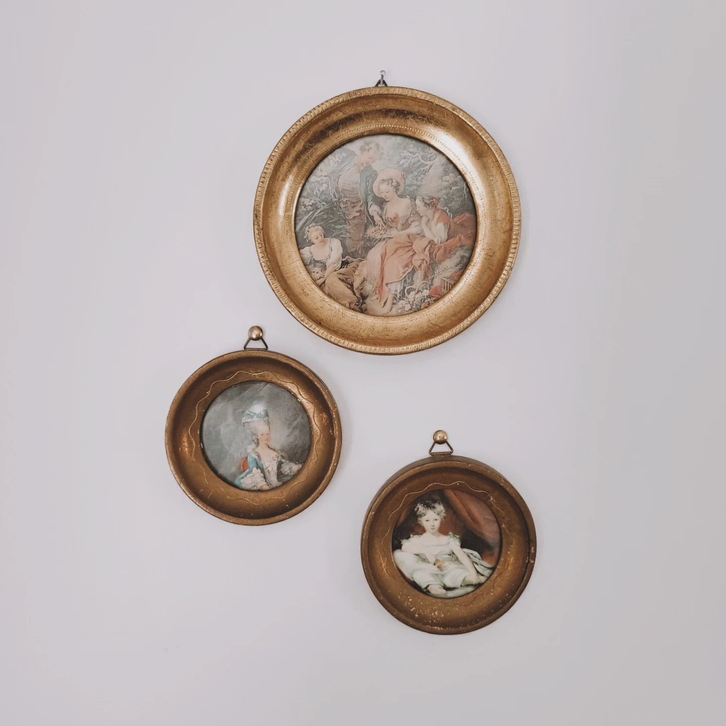 Mini Florentine-Style Portraits | Set of 3.