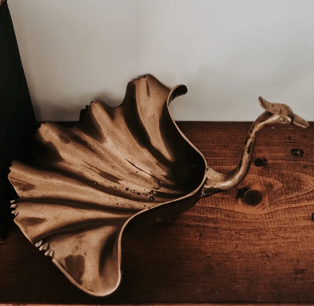 Brass Swan Dish