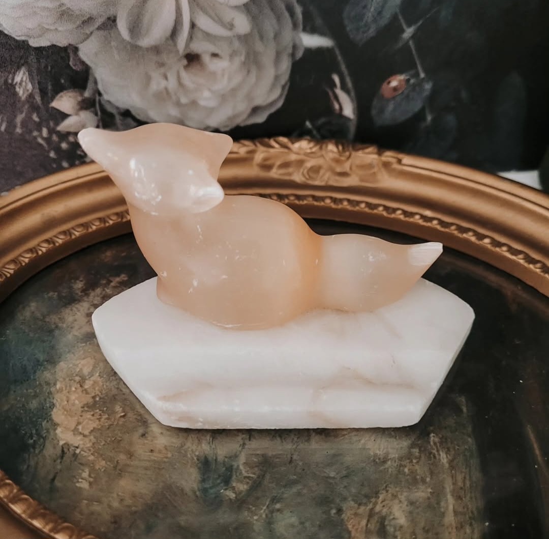 Crystal Fox Pen Holder