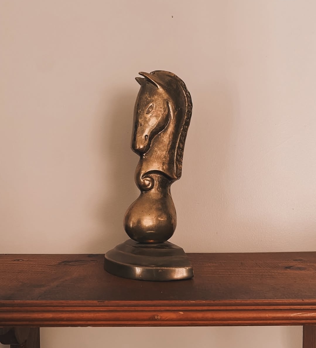Brass Horse Bookend