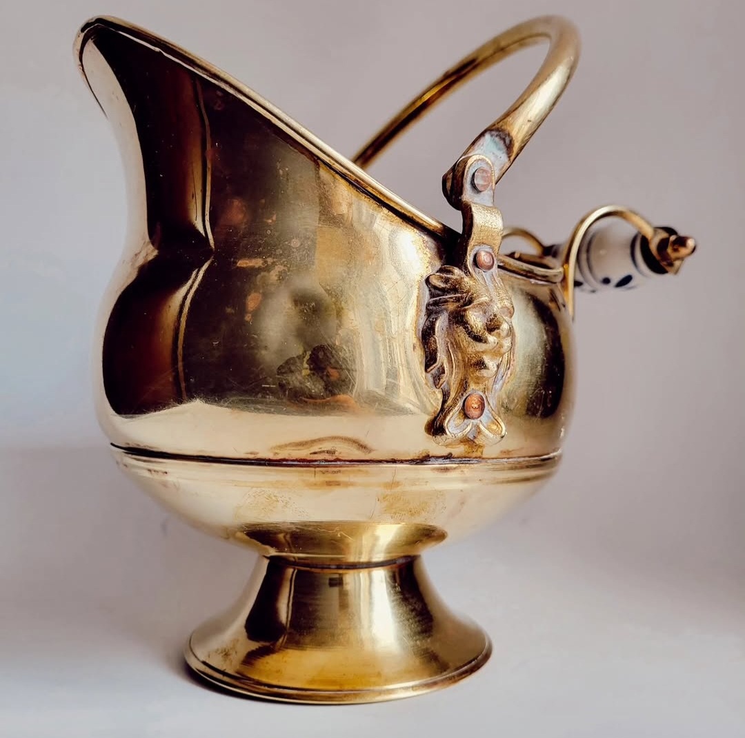 Brass Scuttle Bucket