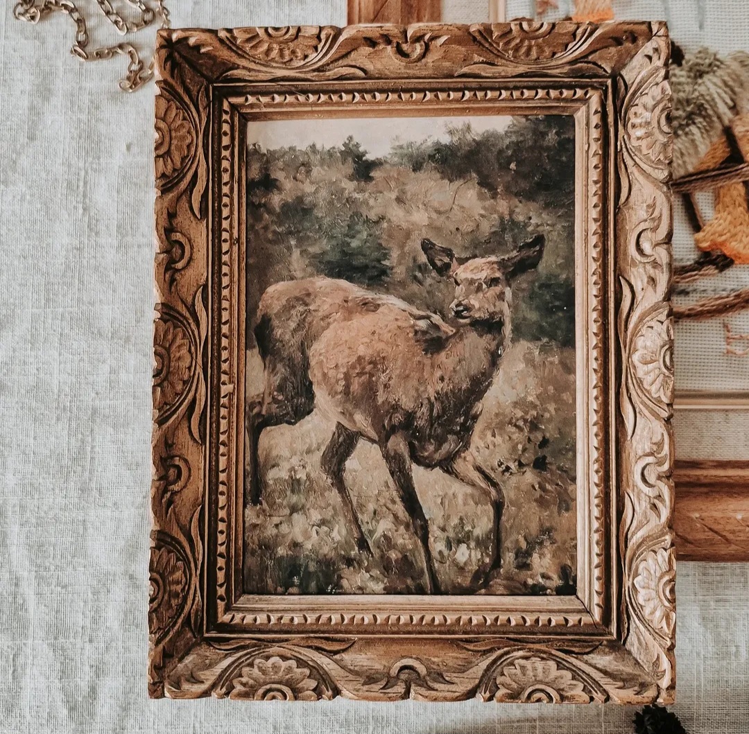 Framed Deer Print