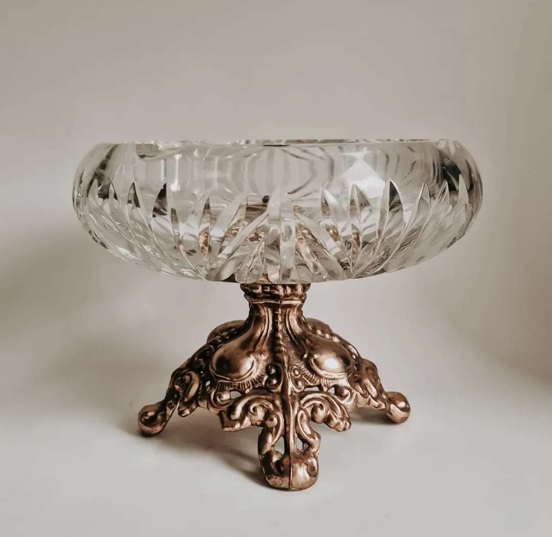 Crystal Pedestal Bowl