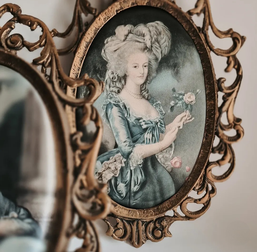 Pair of Ornate Frame Portraits