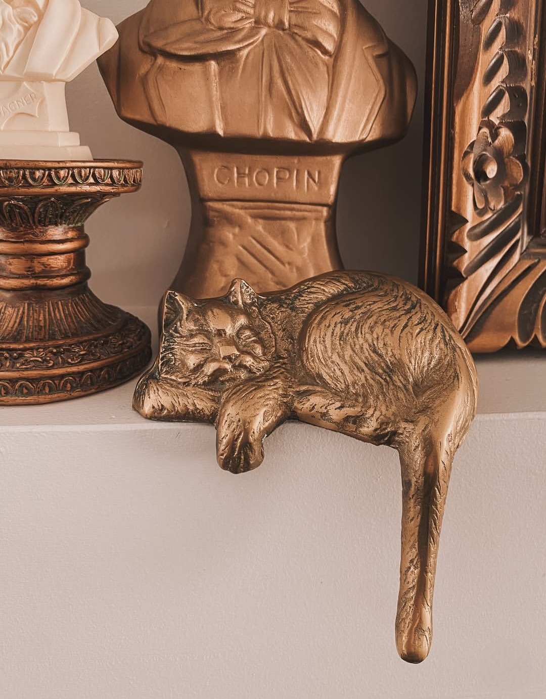 Sleeping Brass Cat No. 2