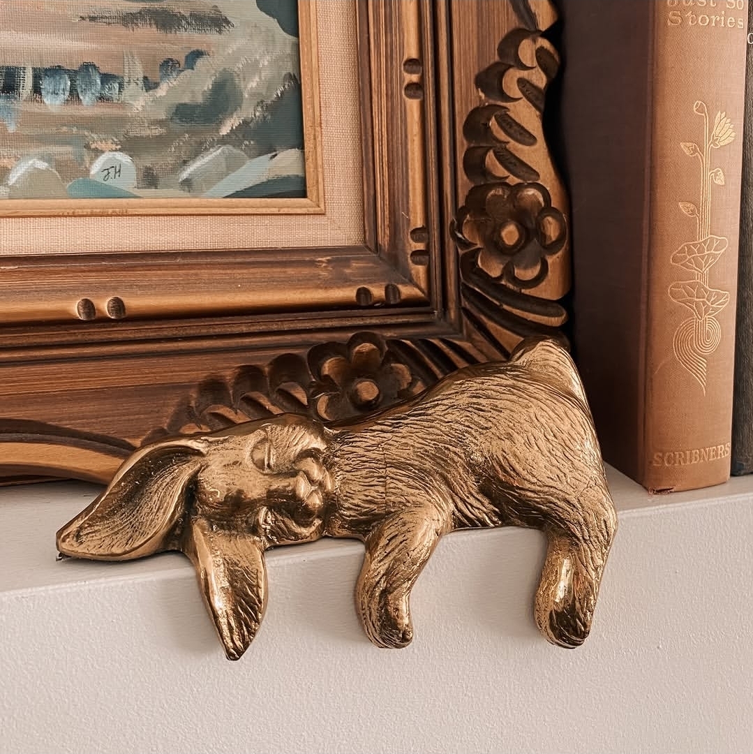 Brass Sleeping Bunny