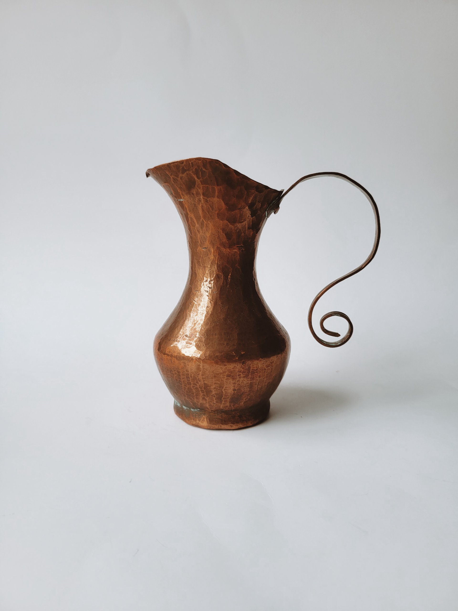 Antique Hammered Copper Vase