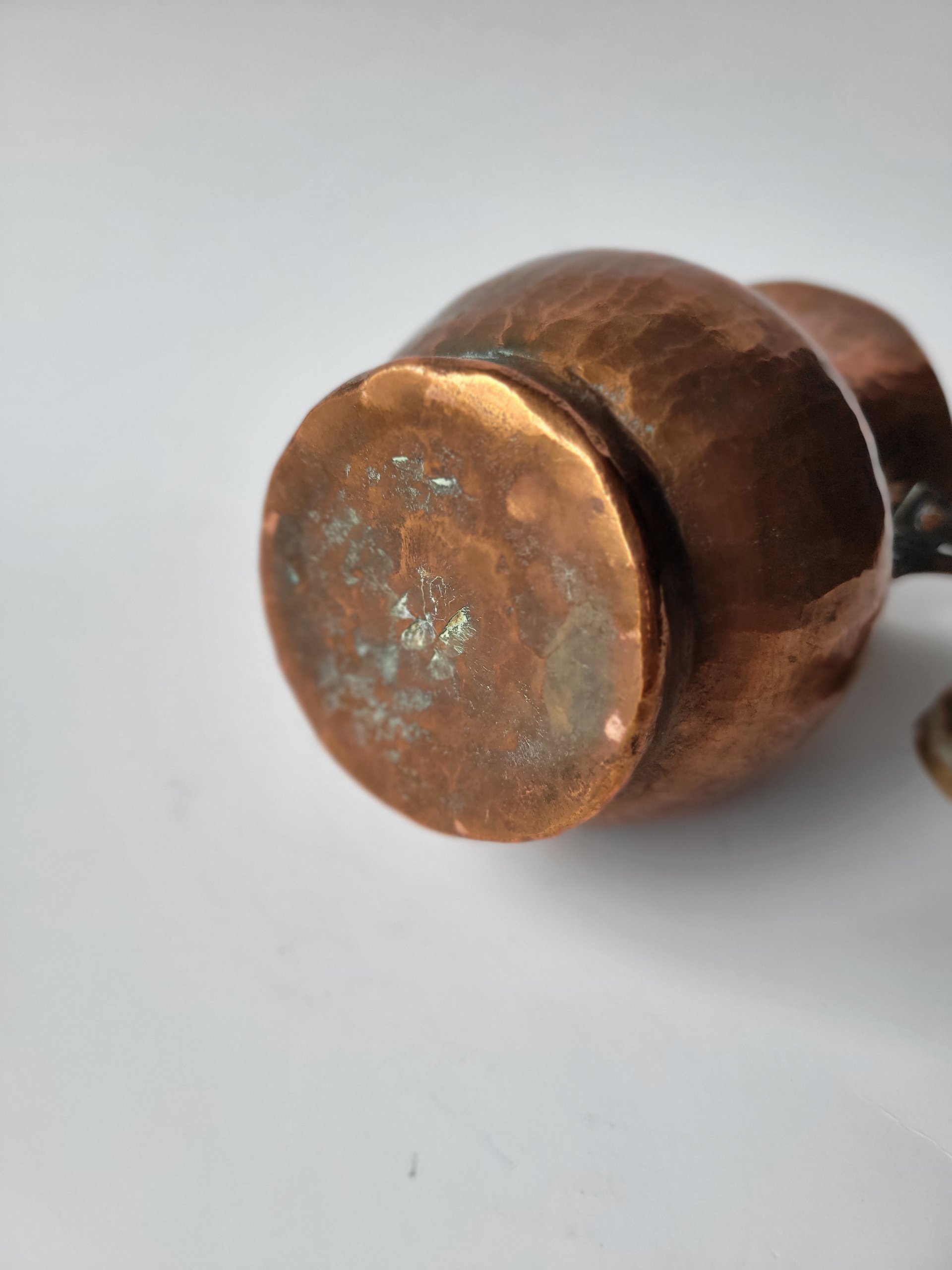 Antique Hammered Copper Vase — view 6