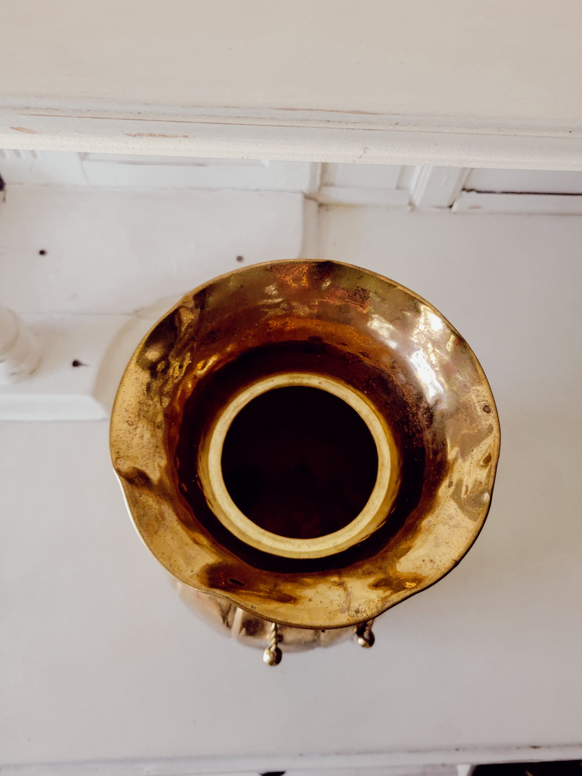 Large Brass Planter — view 3