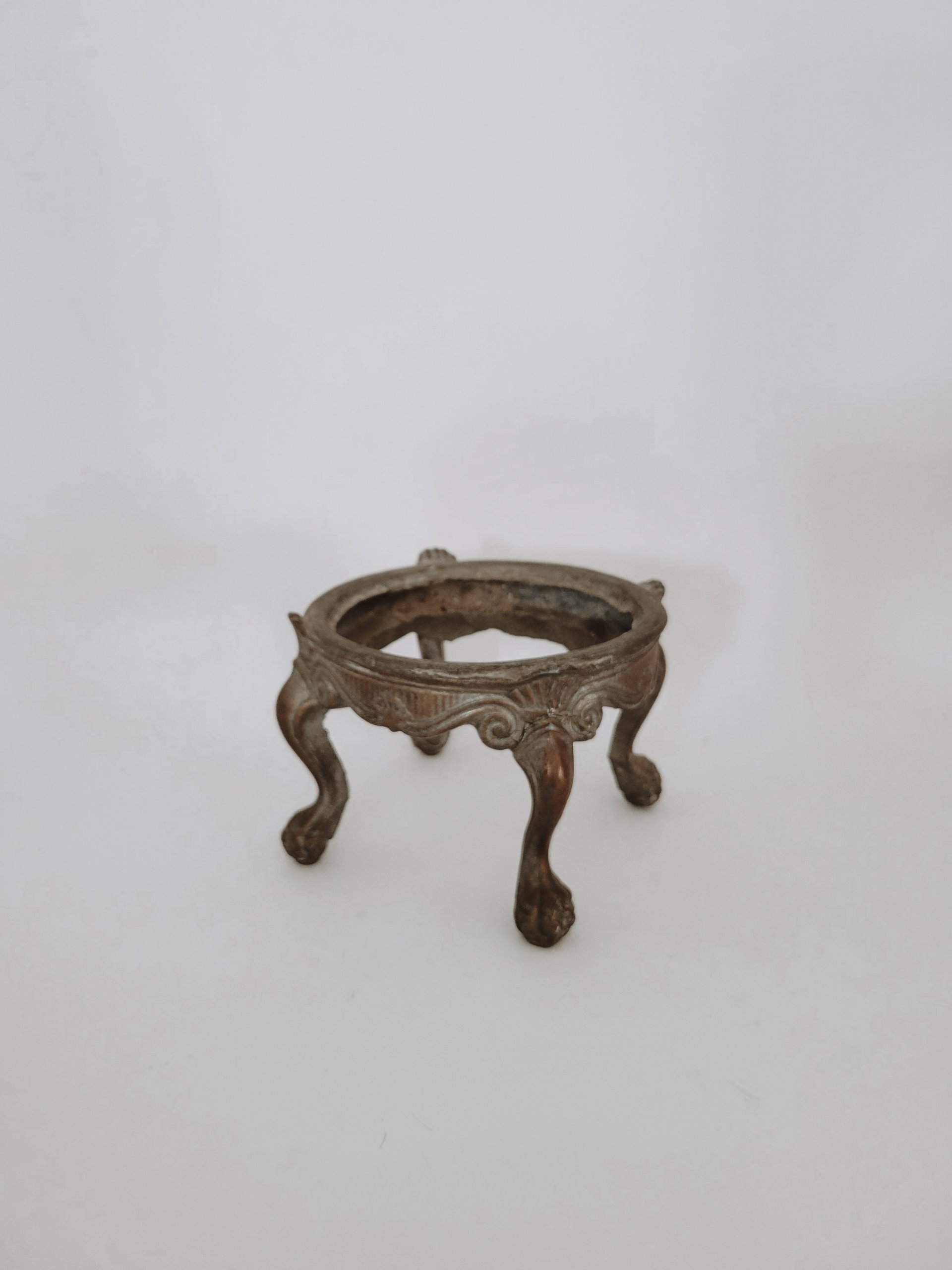 Antique Victorian Cast Metal Stand