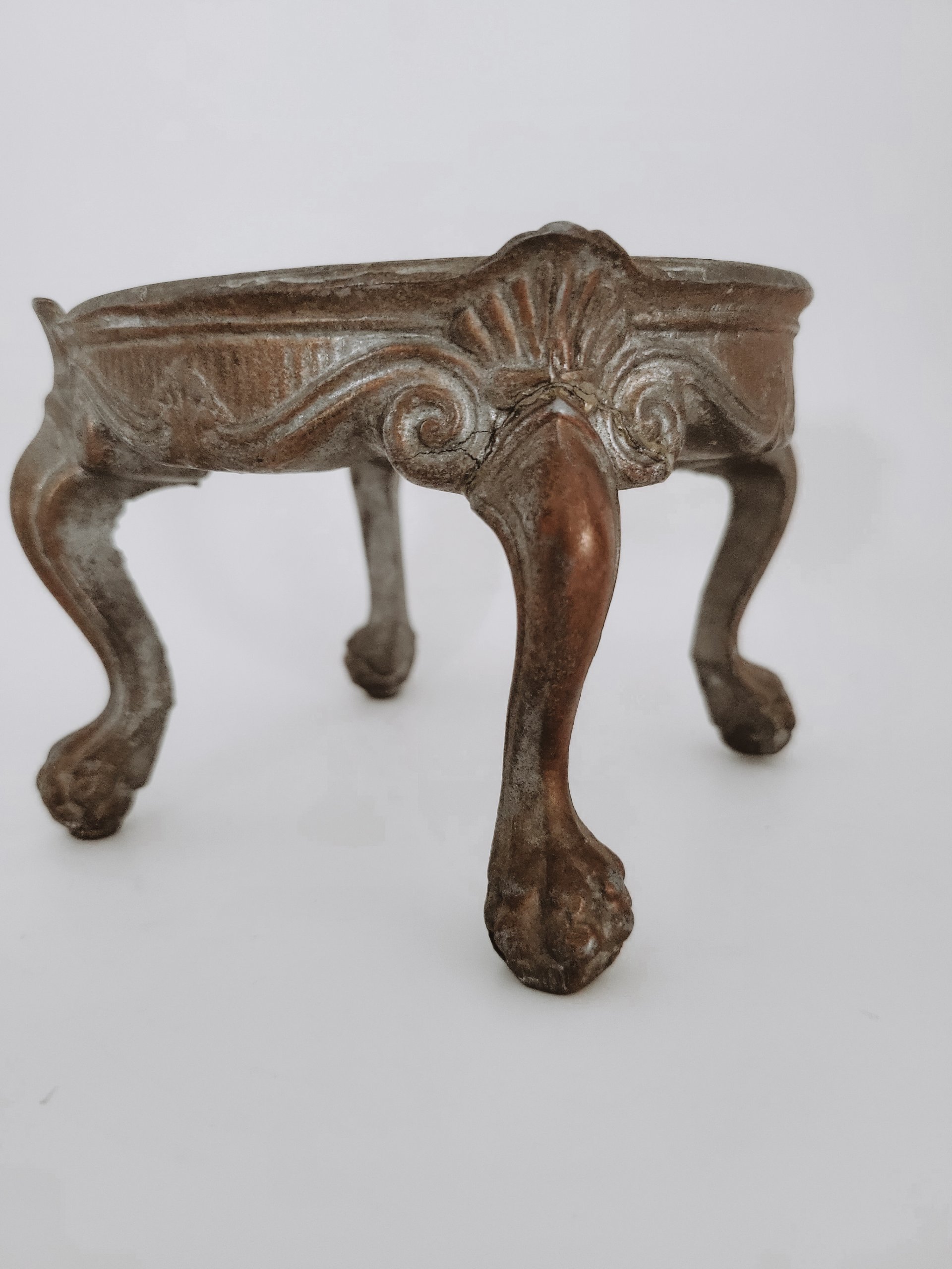 Antique Victorian Cast Metal Stand — view 2
